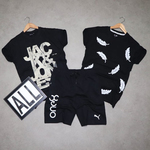 Mens T-shirt ( 2 No.s ) & Shorts Combo