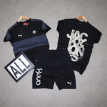 Mens T-shirt ( 2 No.s ) & Shorts Combo