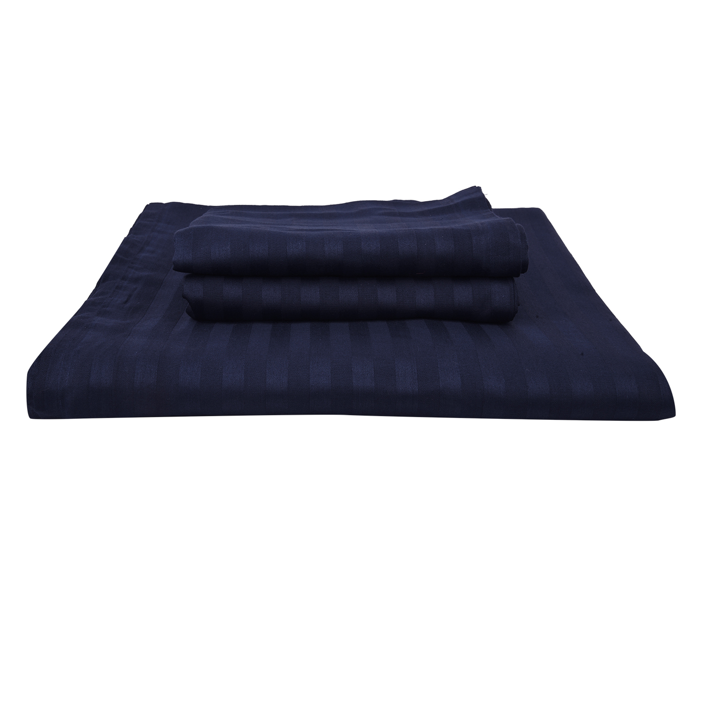 B-Sheets Cotton 210 TC Soft Sateen Single Size Bed Sheet with 1 Pillow Cover Navy Blue