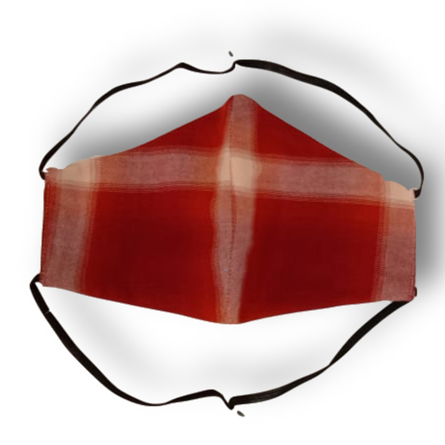 3 ply printed big red checks Masks