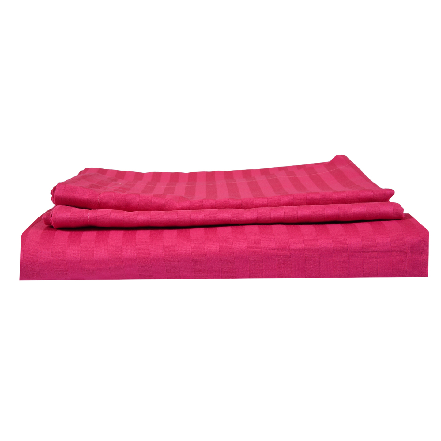 B-Sheets | 100% Cotton 210 TC Soft Sateen King Size Double Bed Sheet with 2 Pillow Covers | King Size | Colour - Pink