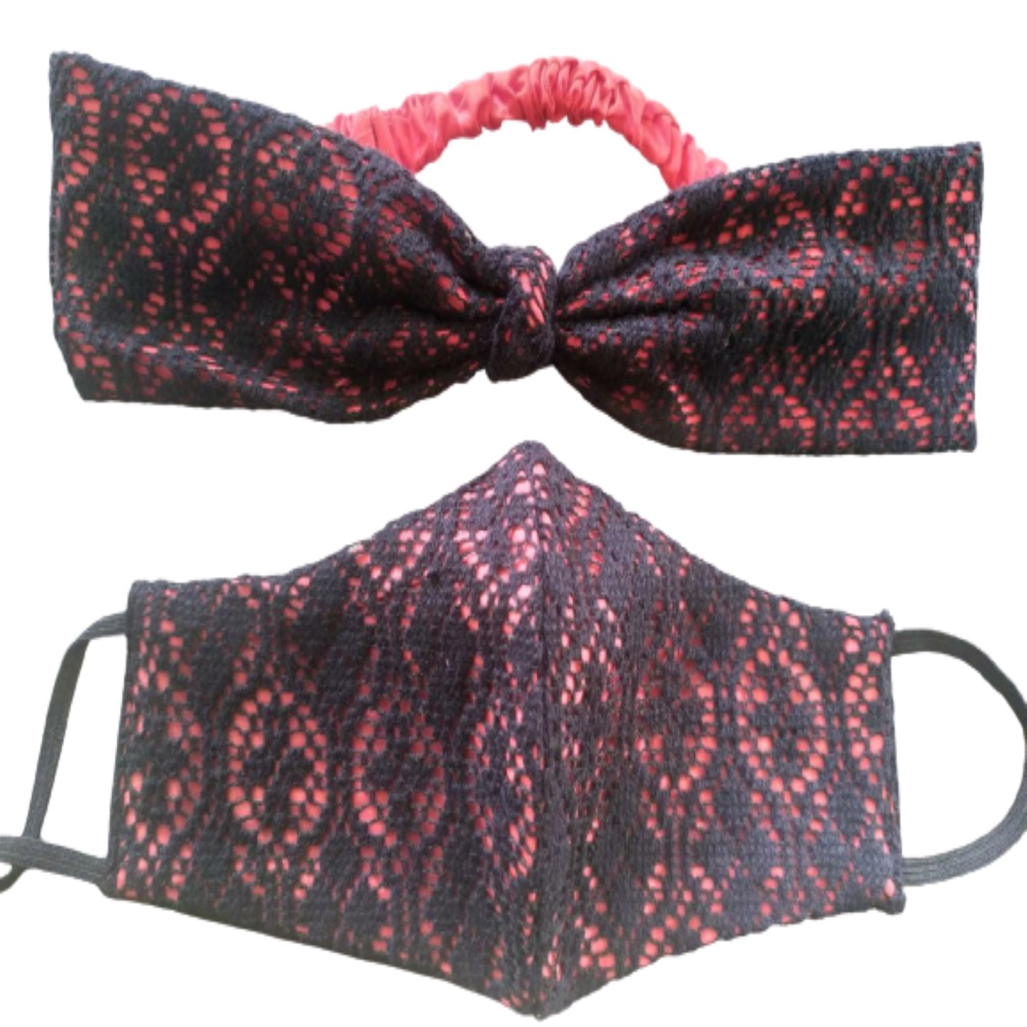 3 Ply Lace Head Band and Face Mask