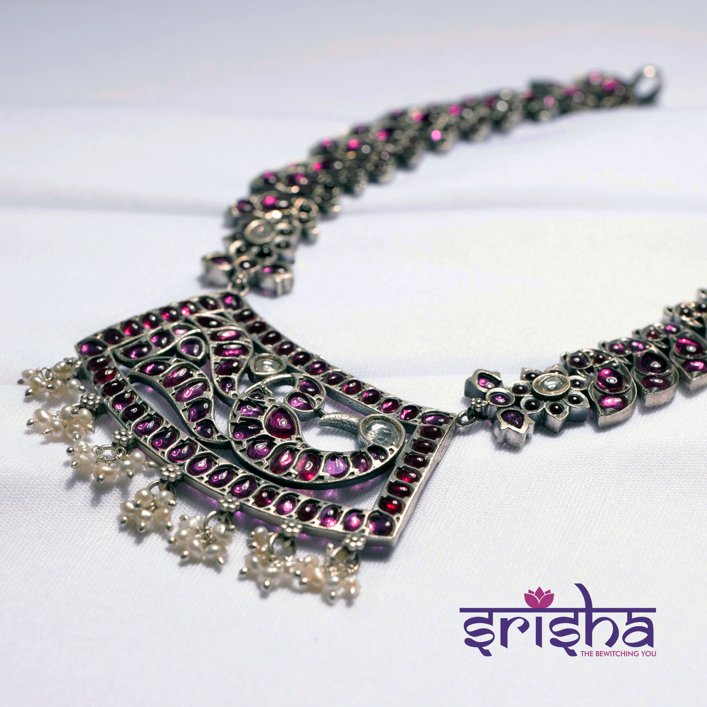 Kemp Peacock Silver Necklace