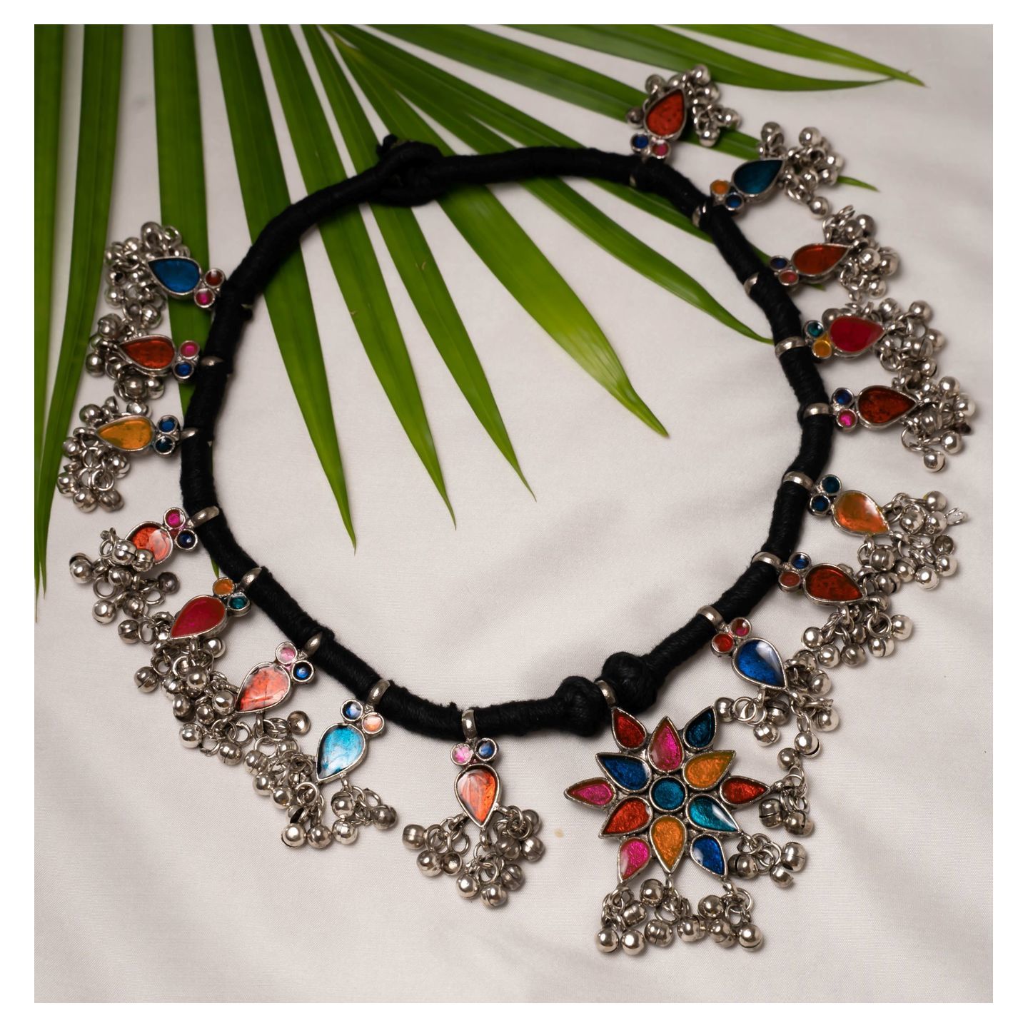 Multi Color Thread Necklace