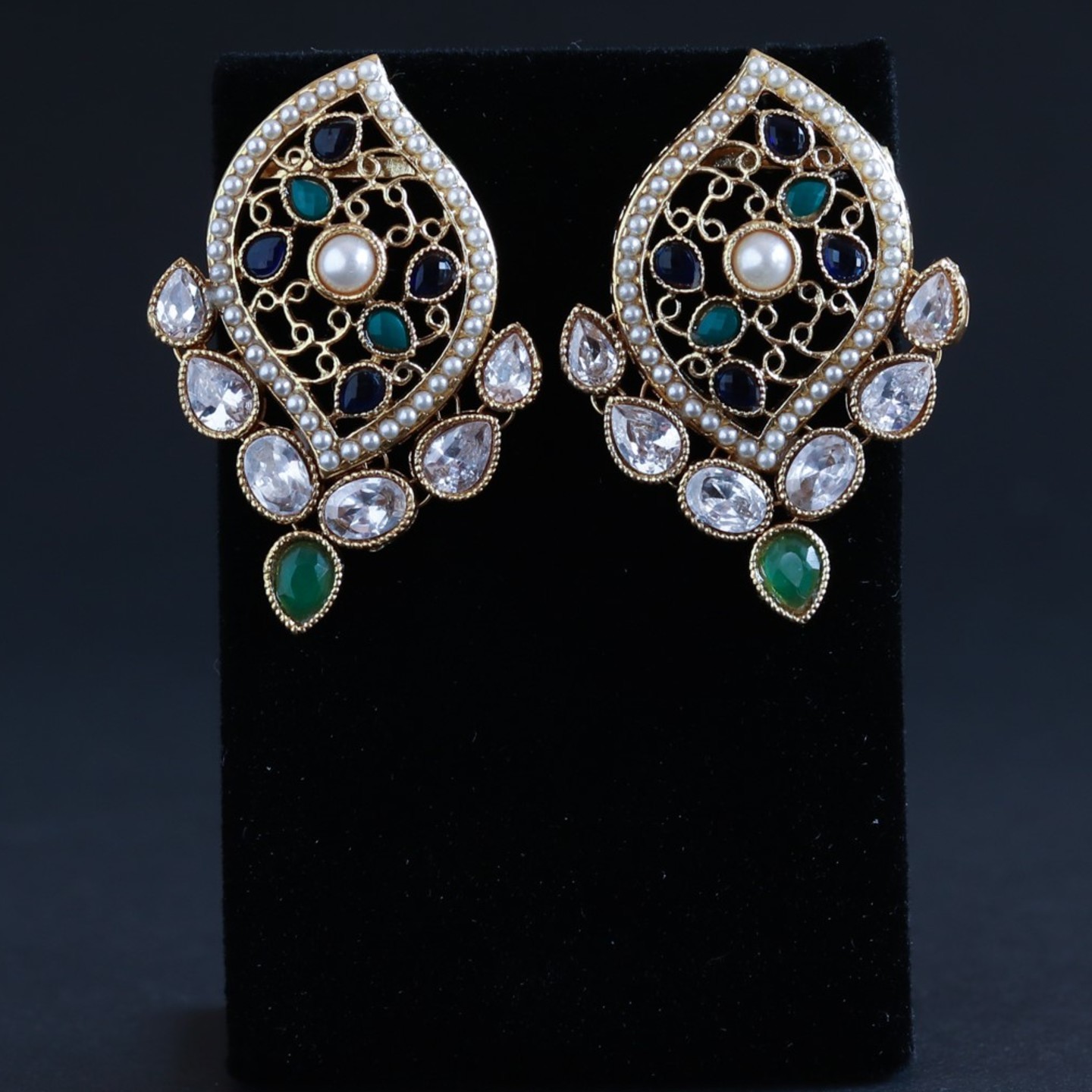 Green & Blue AD Earring