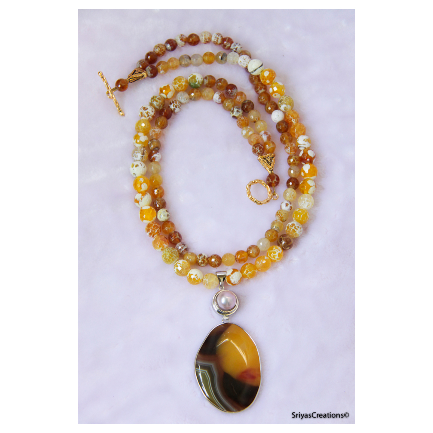Yellow Two Layer Necklace Set