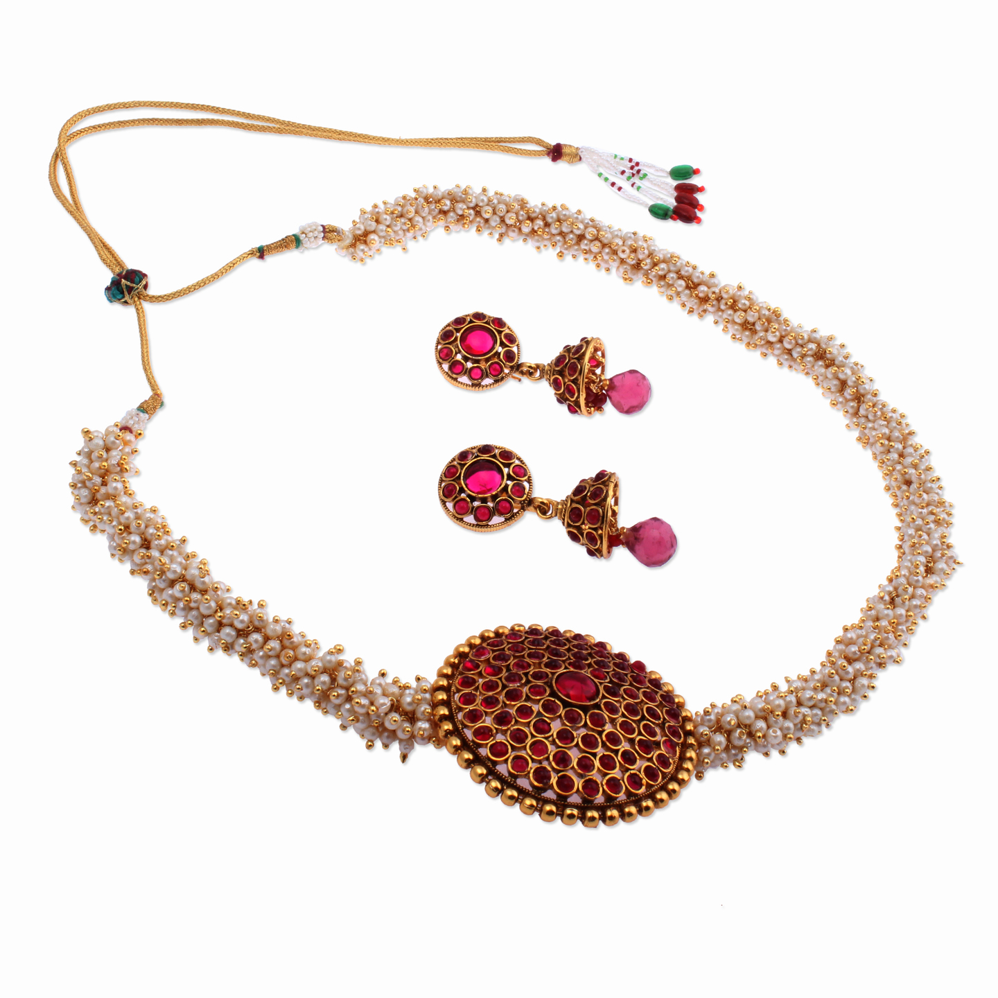 Kemp Side Pendant Pearl Necklace