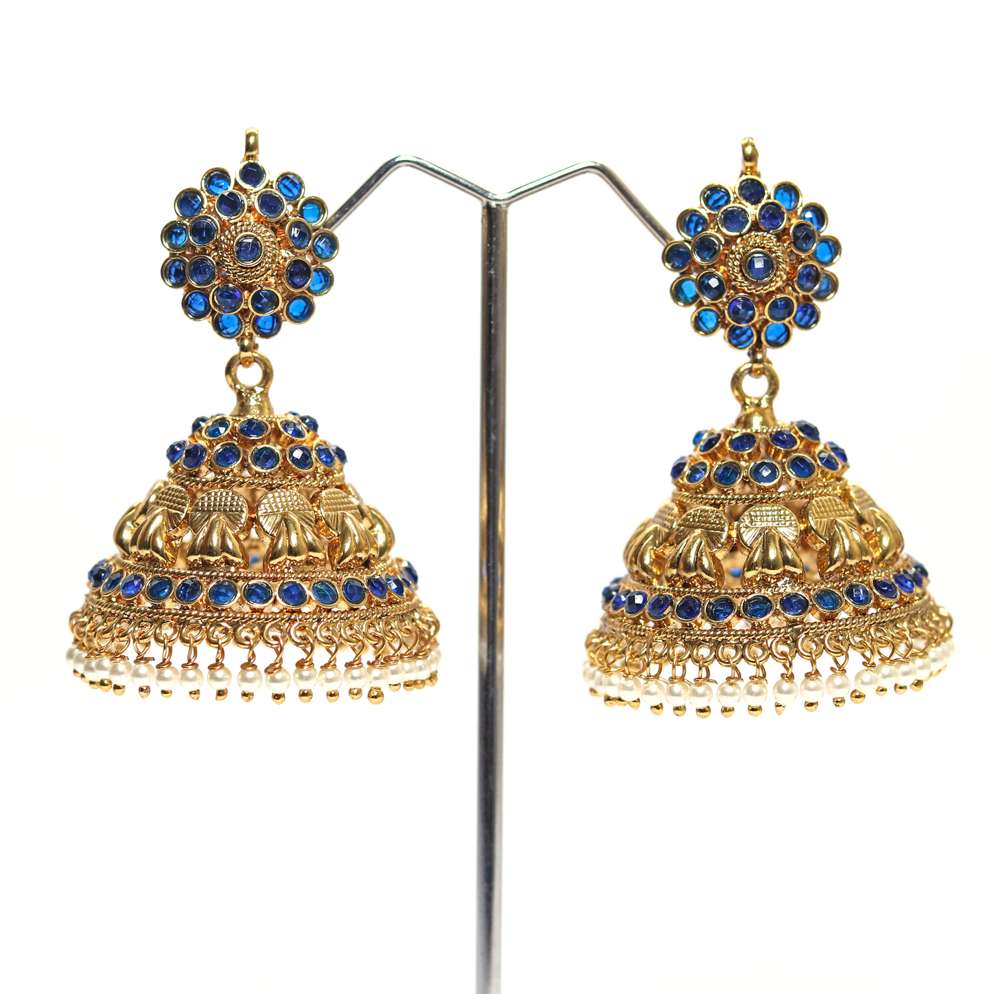 Blue Elegant Wedding Jhumka