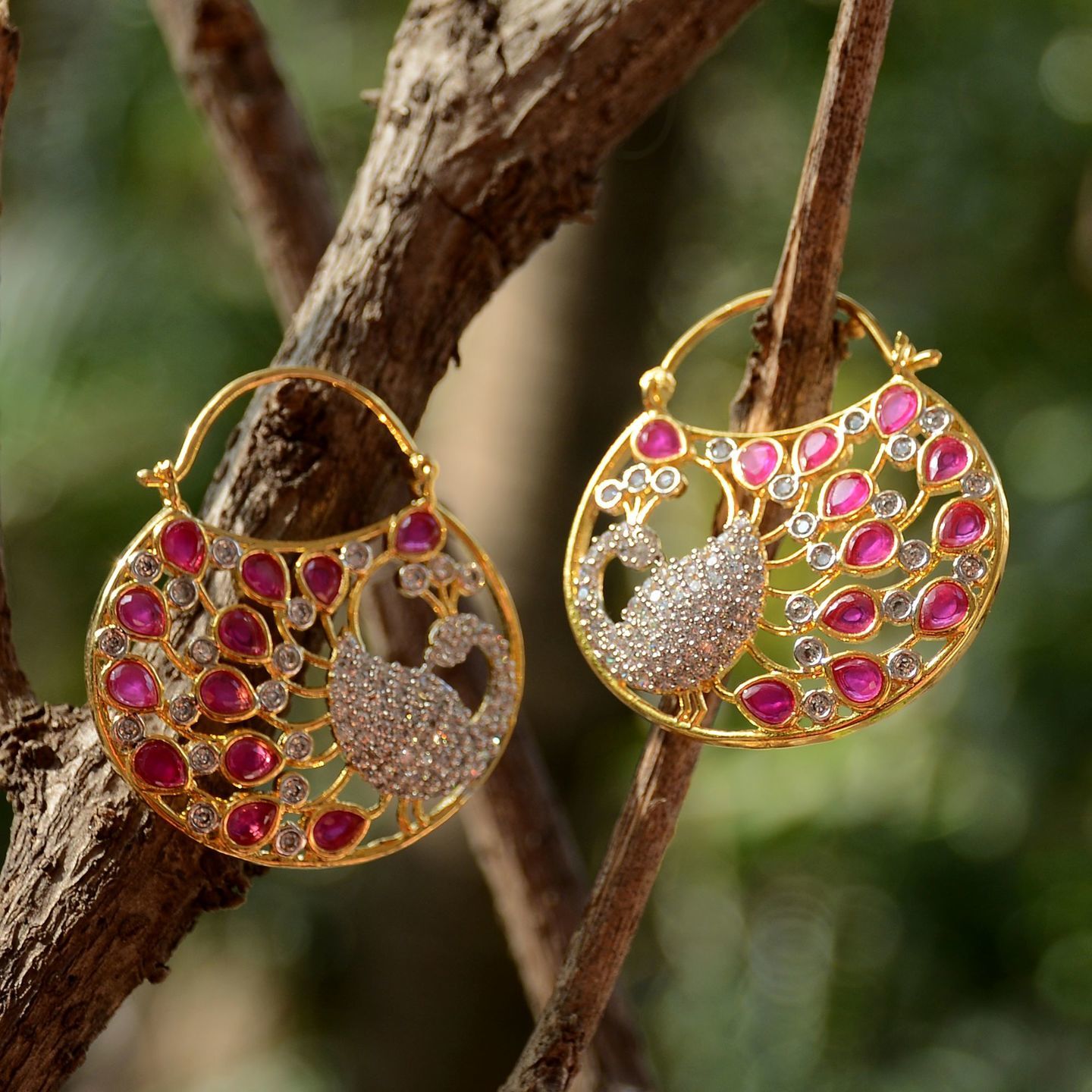 Ruby Red AD Peacock Hoop