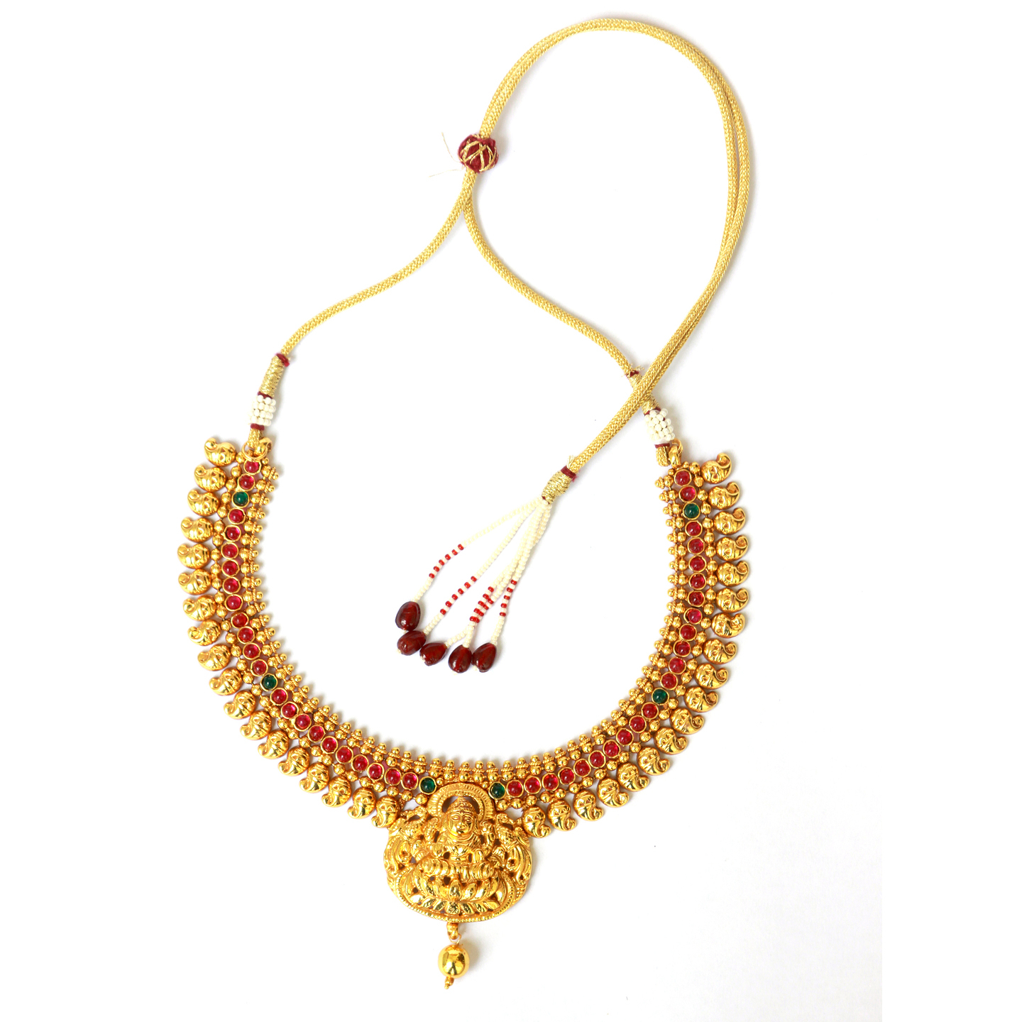 Kemp Green Mango Lakshmi Necklace Set
