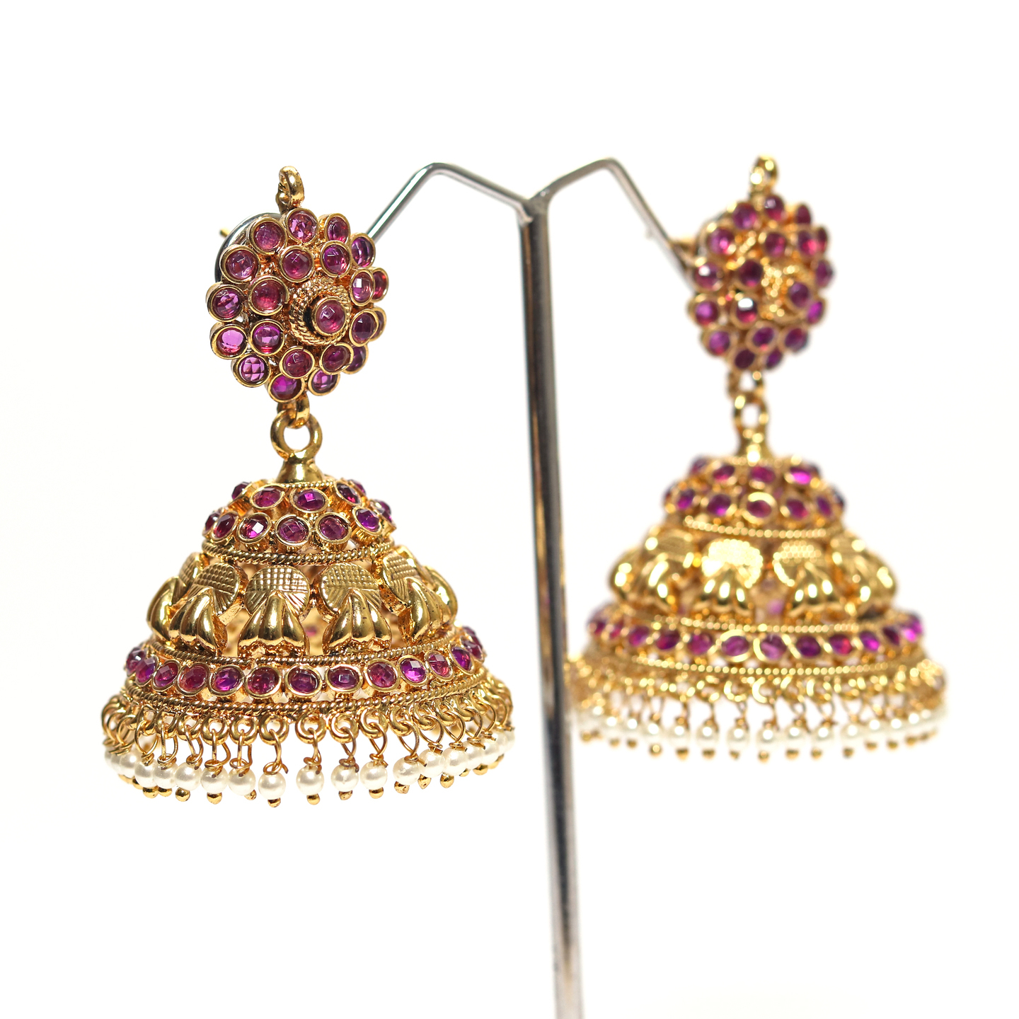 Purple Elegant Wedding Jhumka