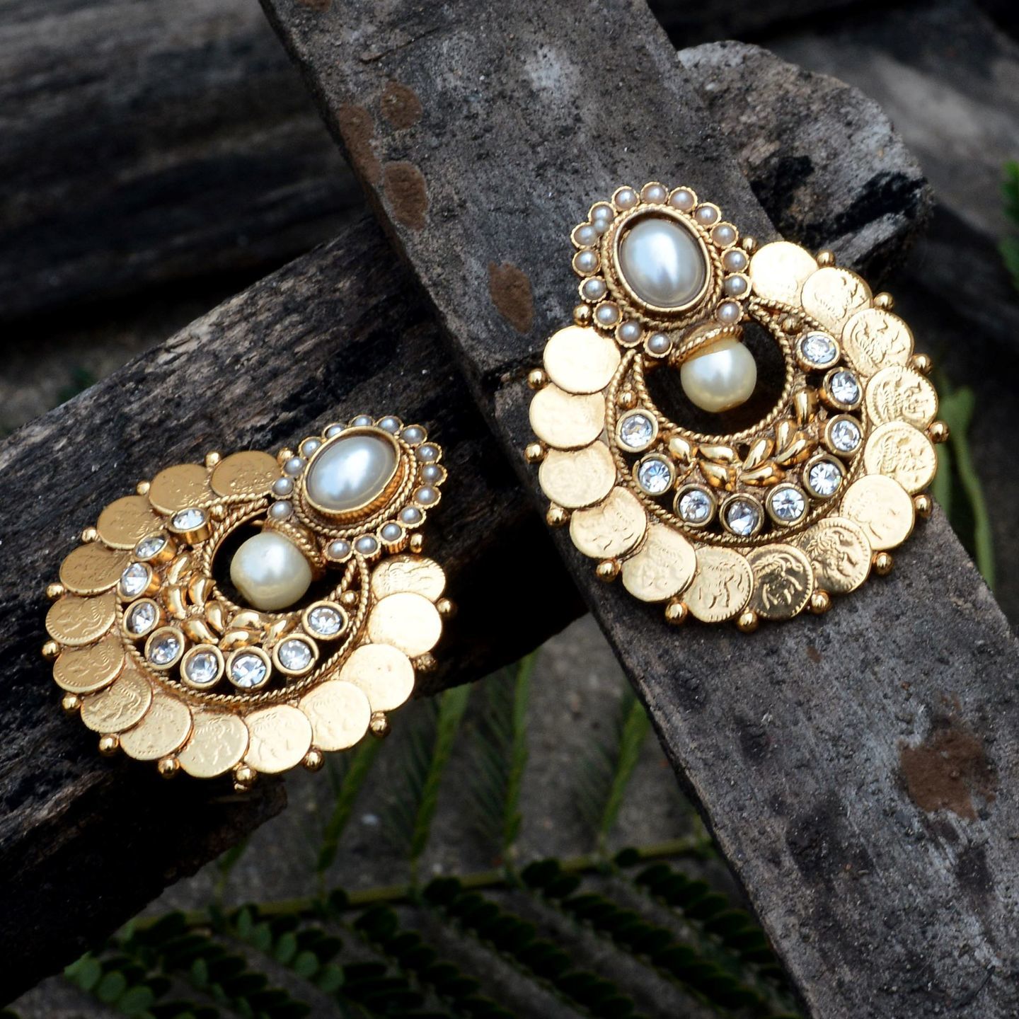 Kasu Earring - Pearl