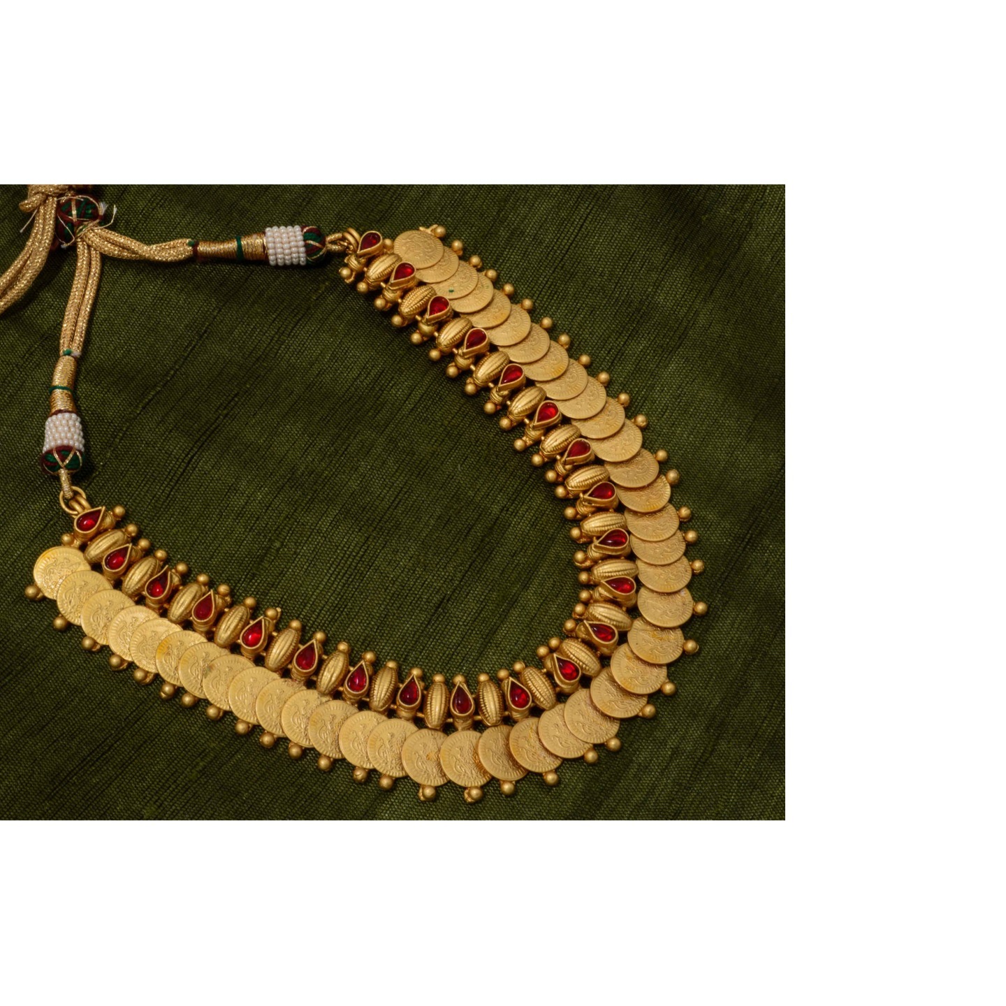Red Drop Gold Kasu Malai