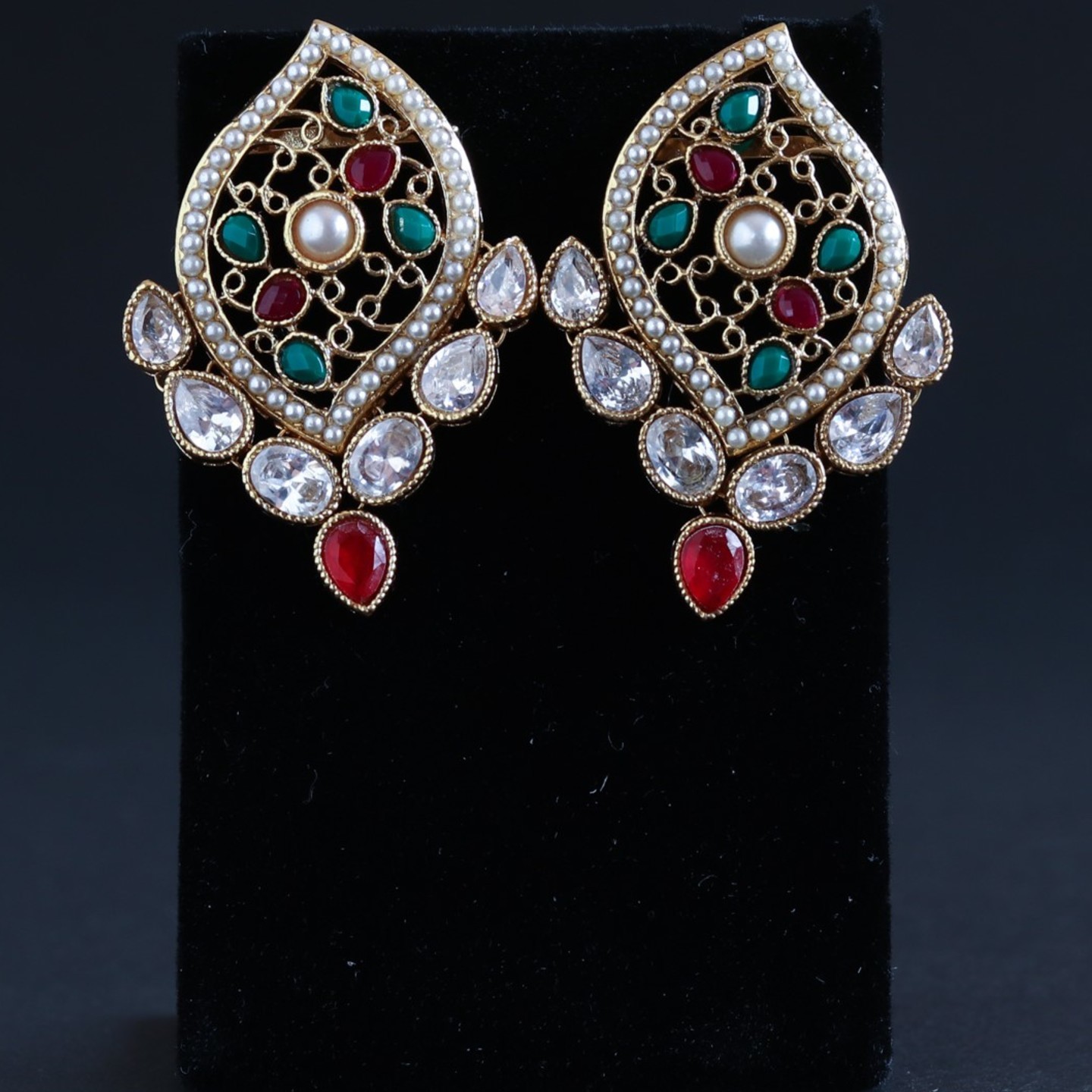 Green & Red AD Earring