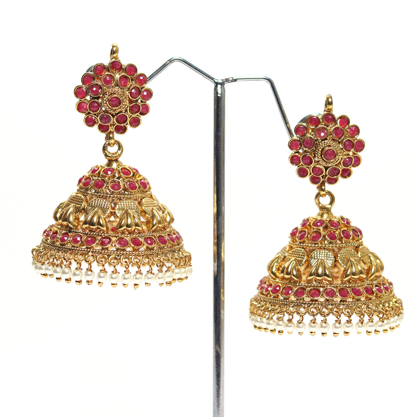 Red Elegant Wedding Jhumka