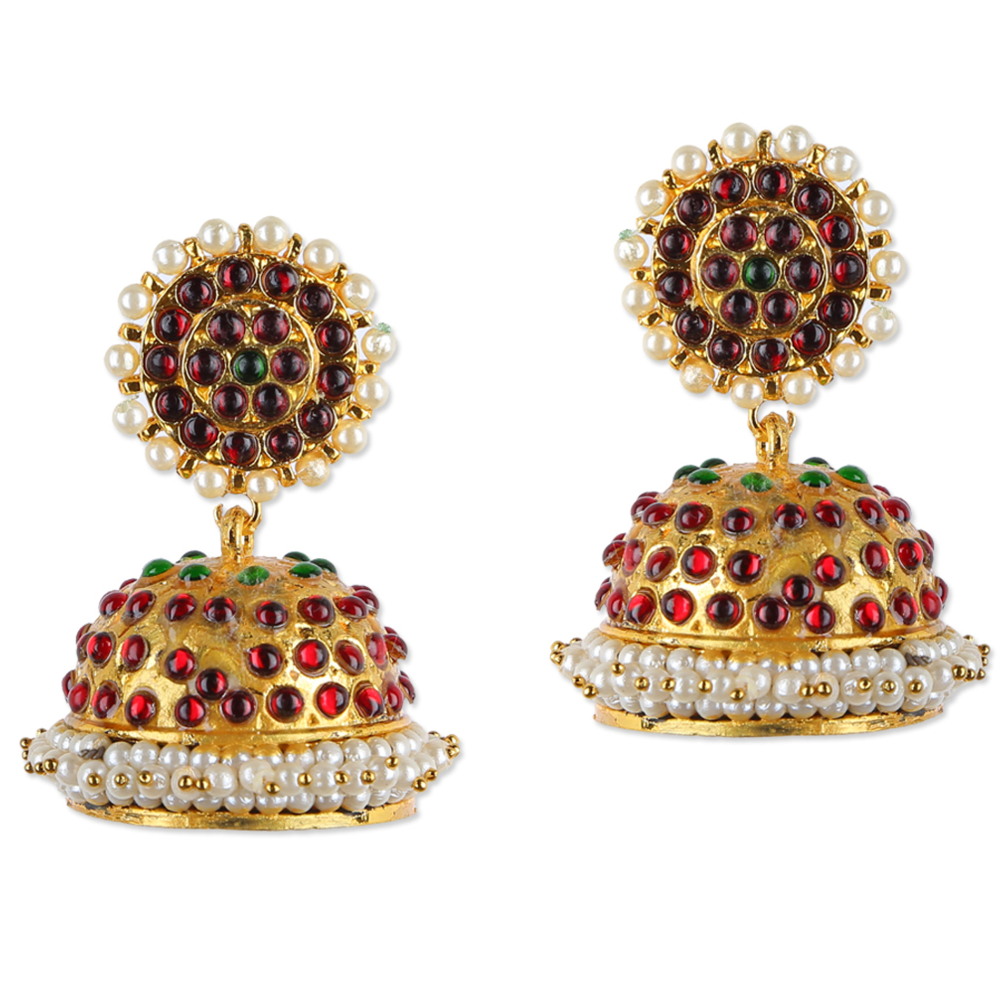 Red Green Multi Color Wedding Jumka