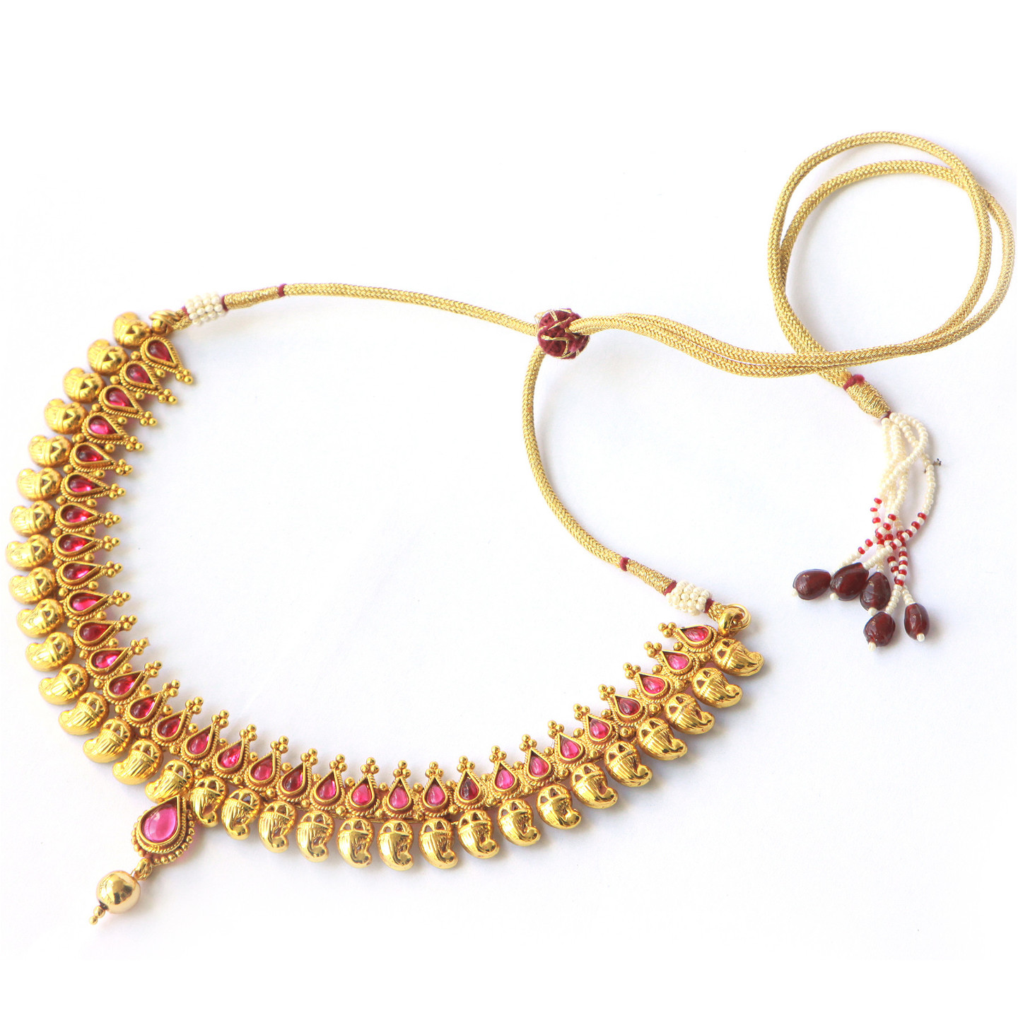 Traditional Mango Layered Teardrop Set - Pink