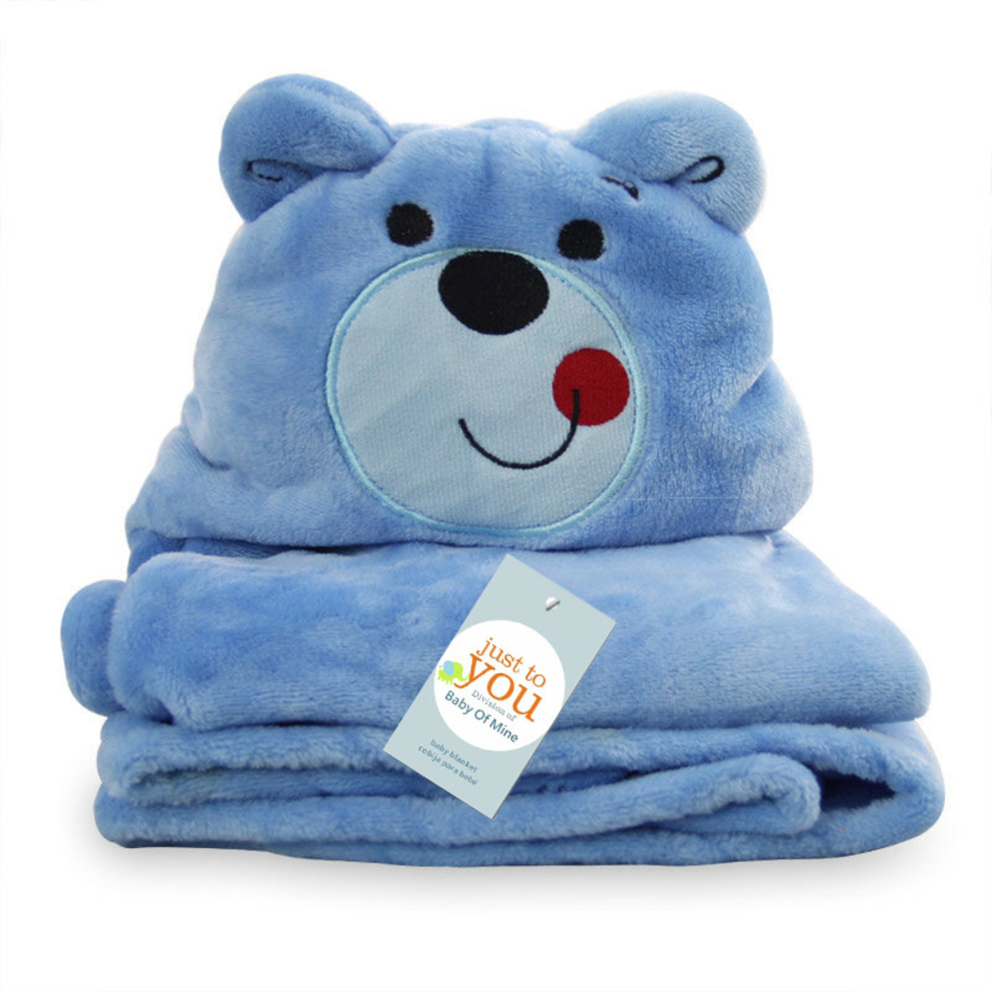 Hooded bath towel - Blue bear