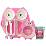 Tableware - Pink Owl Set
