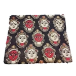 Cotton Kalamkari Handblock Saree Blouse/Kurti Fabric 100 cms - Red & white Base Dancer Print