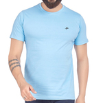 Mens Round Neck T-Shirt-Lt. Blue