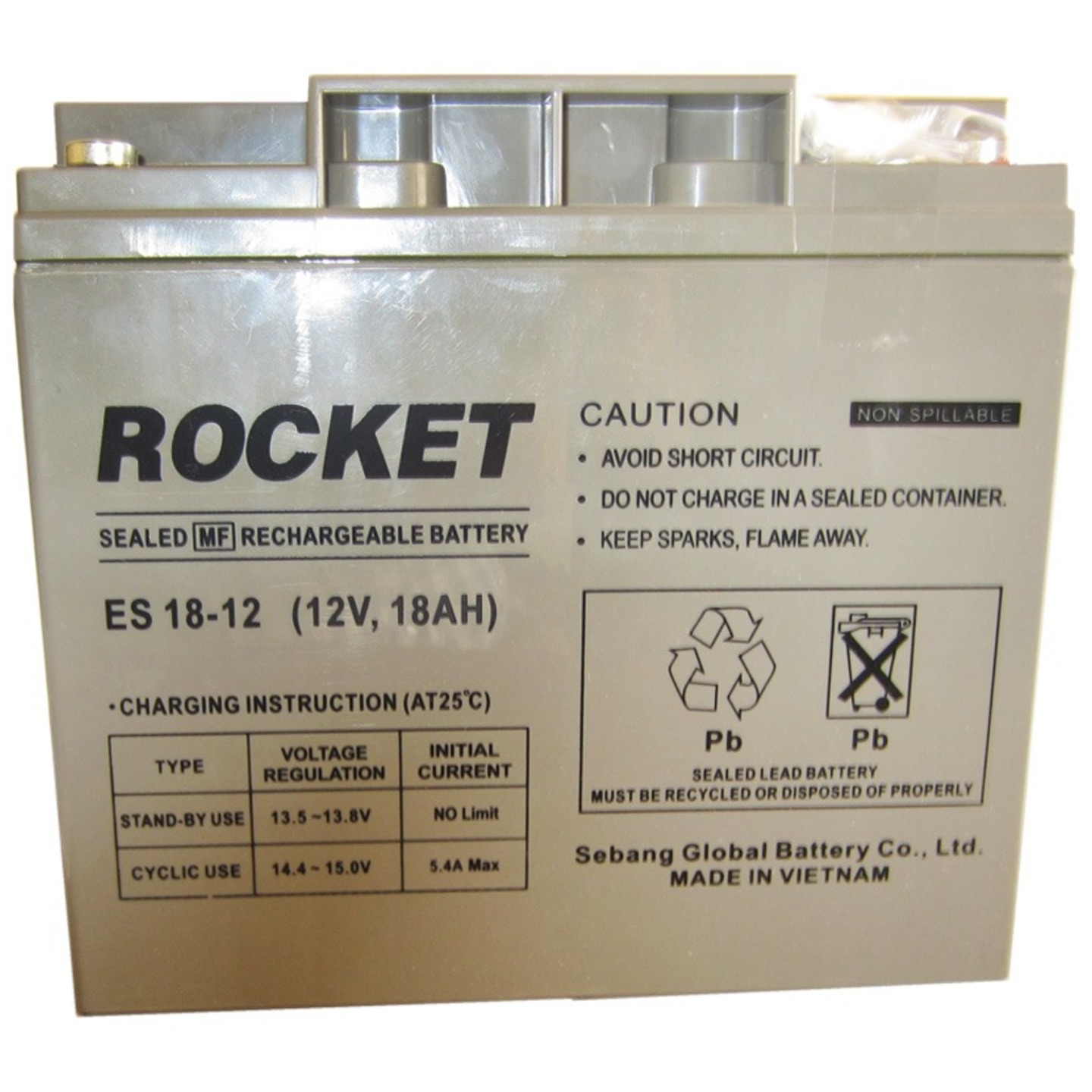 18 AH - 12 V SMF Battery 