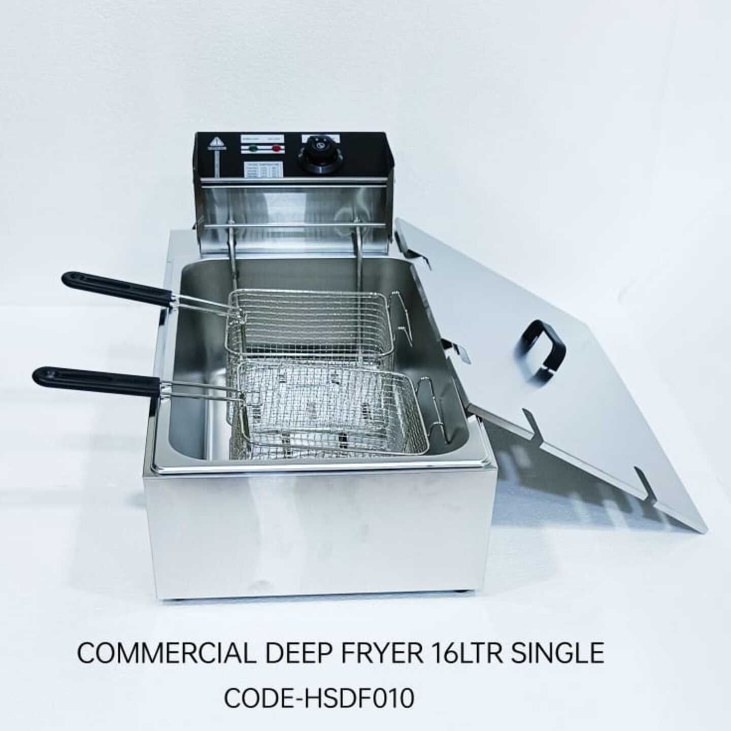 Stainless Steel Deep Oil Fryer 16 Litres