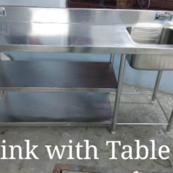 Single Sink with Table 5 feet
