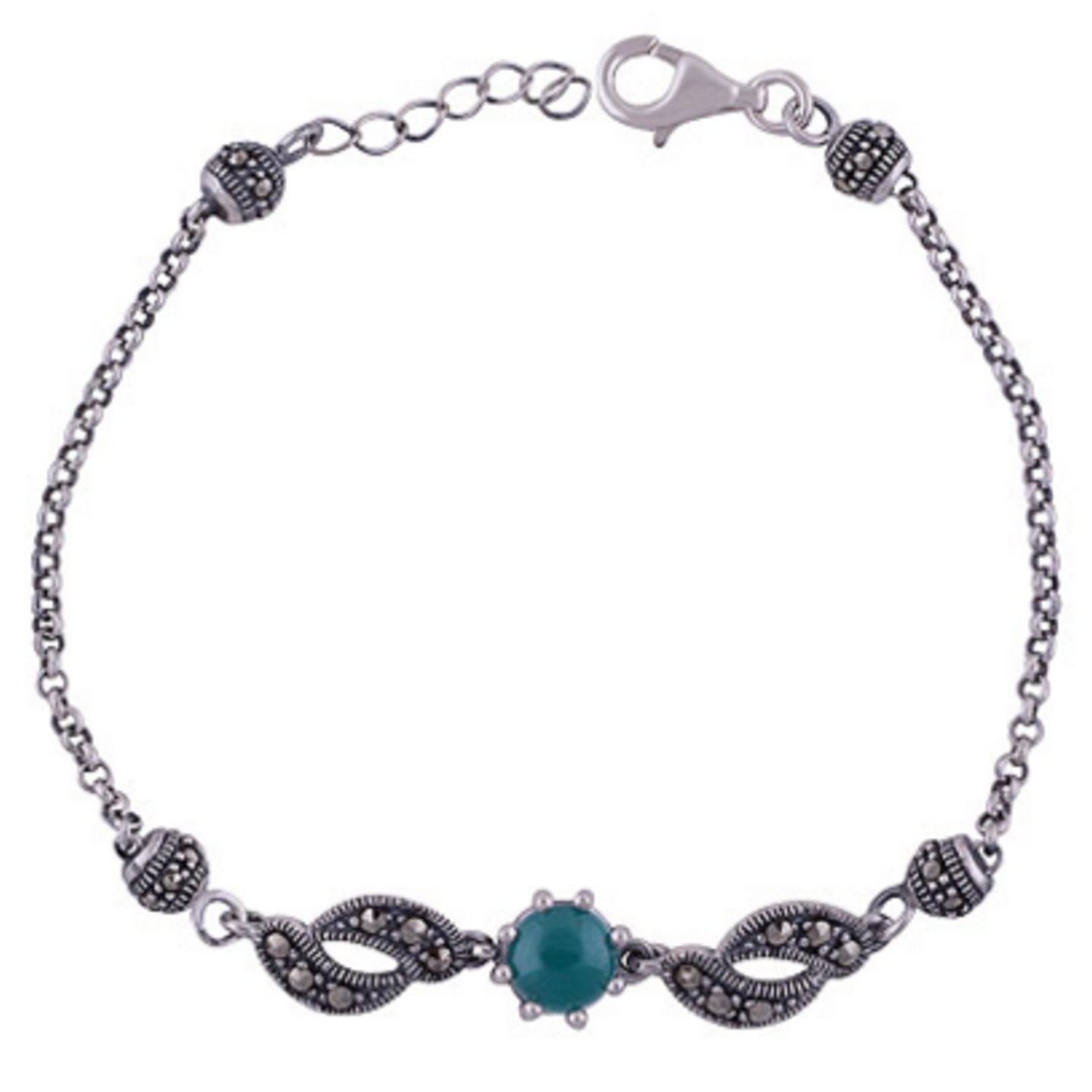 The Onyx Silver Bracelet