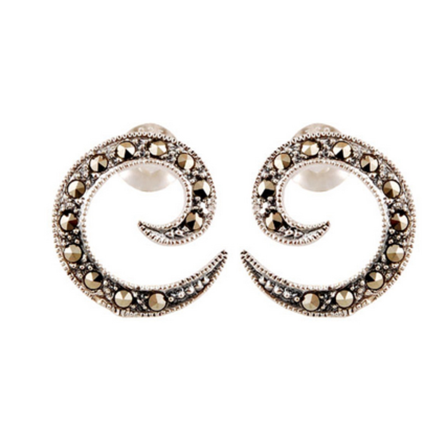 The Eccentric Marcasite Silver Studs