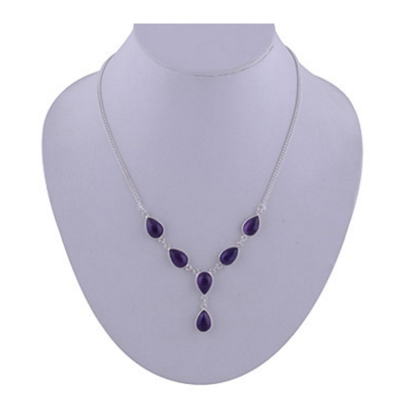 The Amethyst Silver Necklace