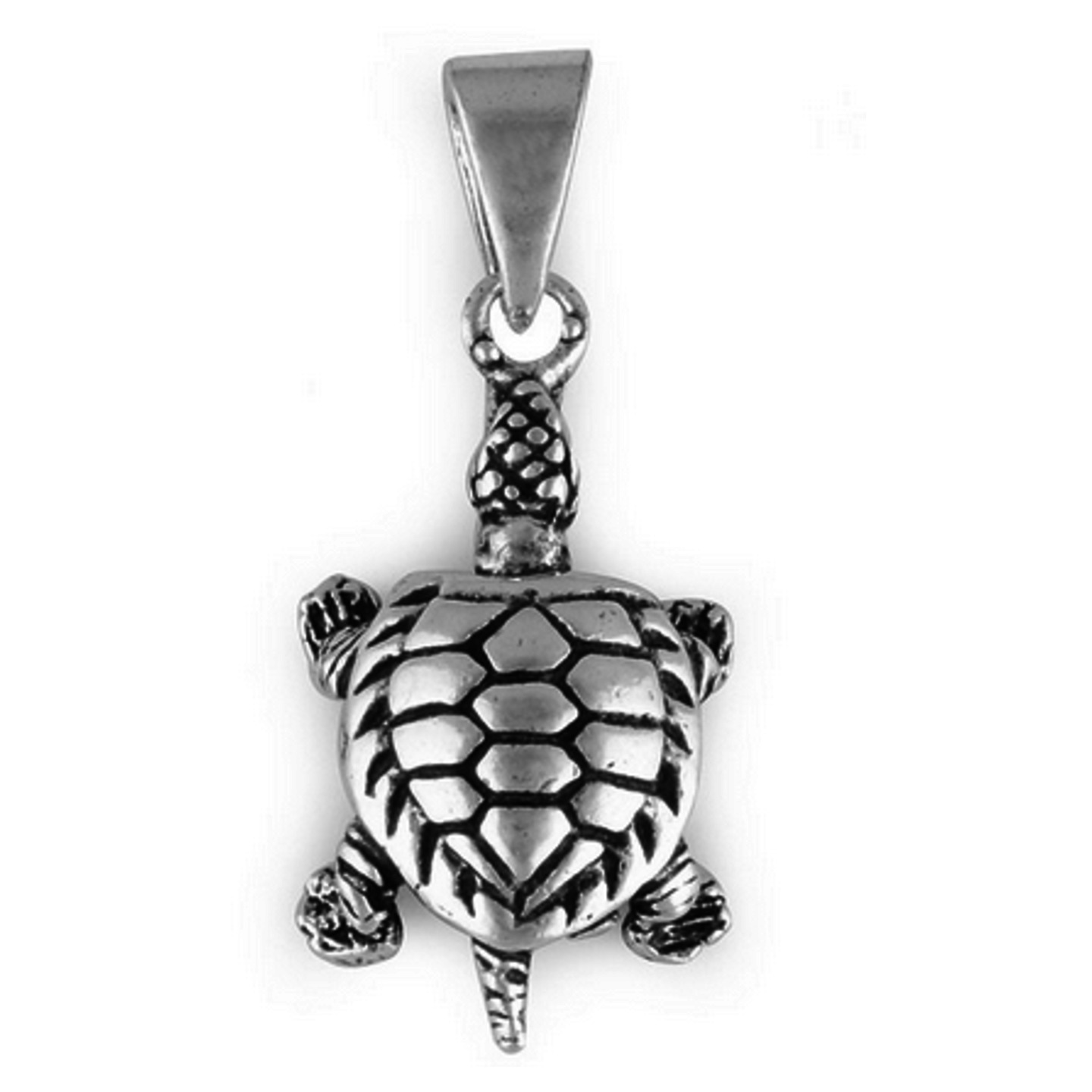 The Turtle Silver Pendant