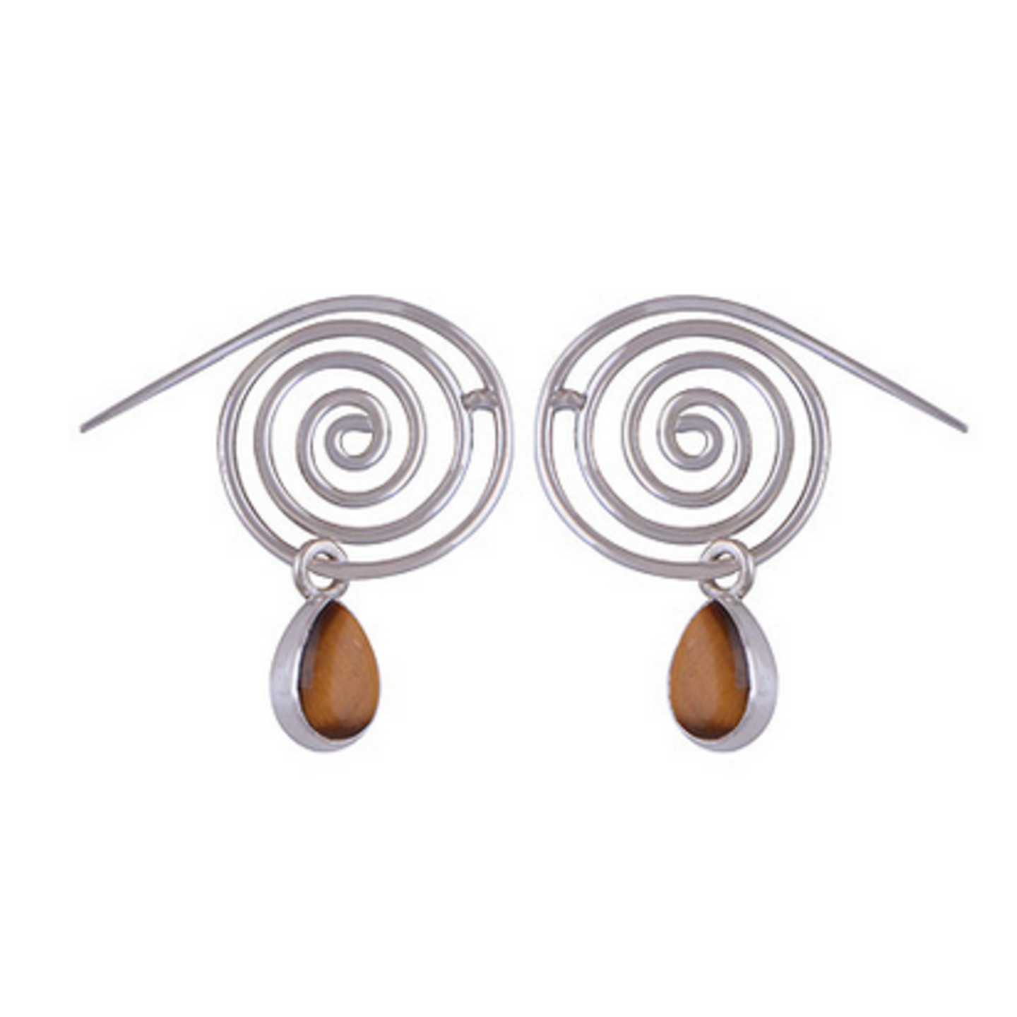 The Spiral Silver Earring