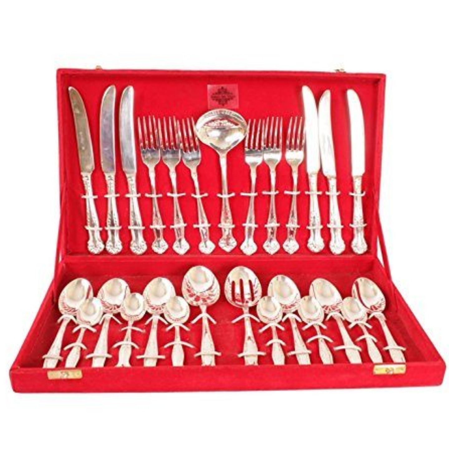 SILVER PLATED 27 PIECE CUTLERY SET - KITCHEN DINING HOME DECORATE GIFT