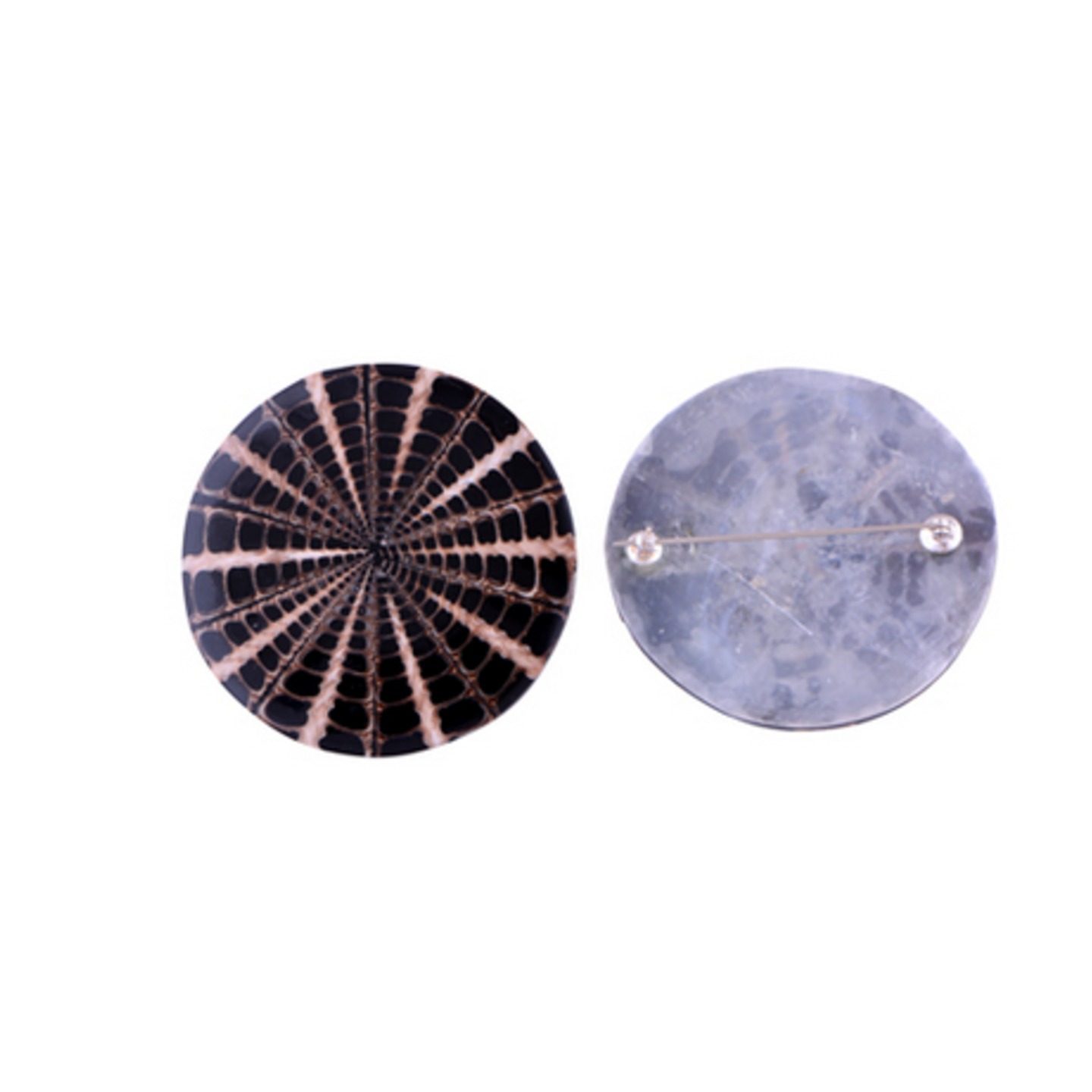 The Vibration Shell Silver Brooch