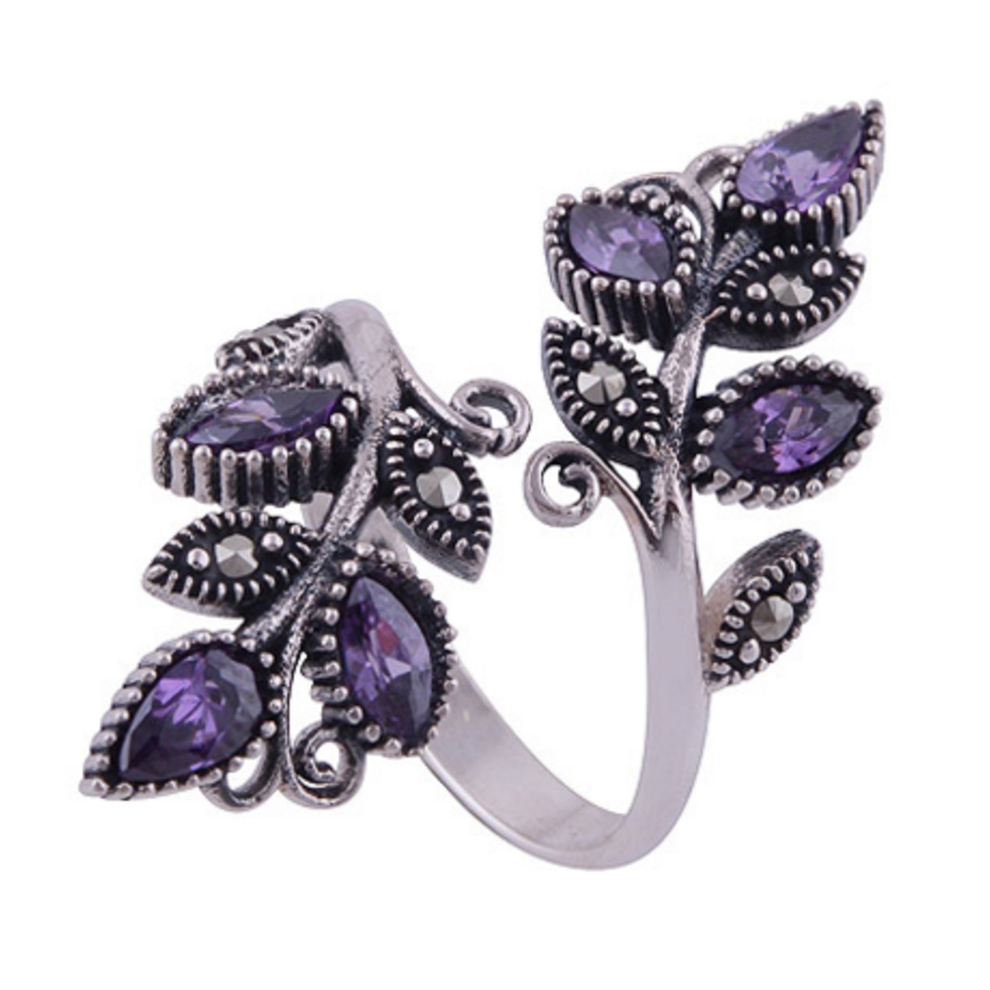 The Lilac Vine Silver Ring