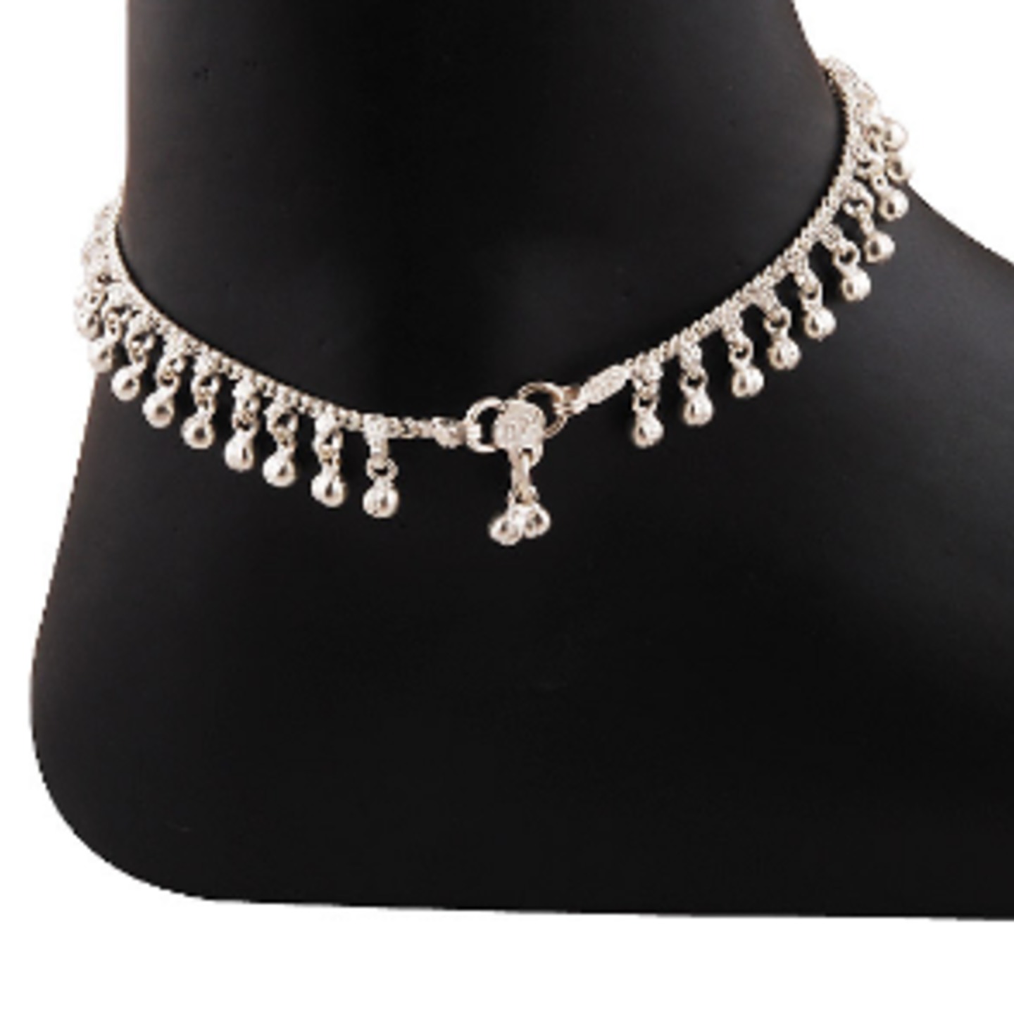 SILVER DROP ANKLET
