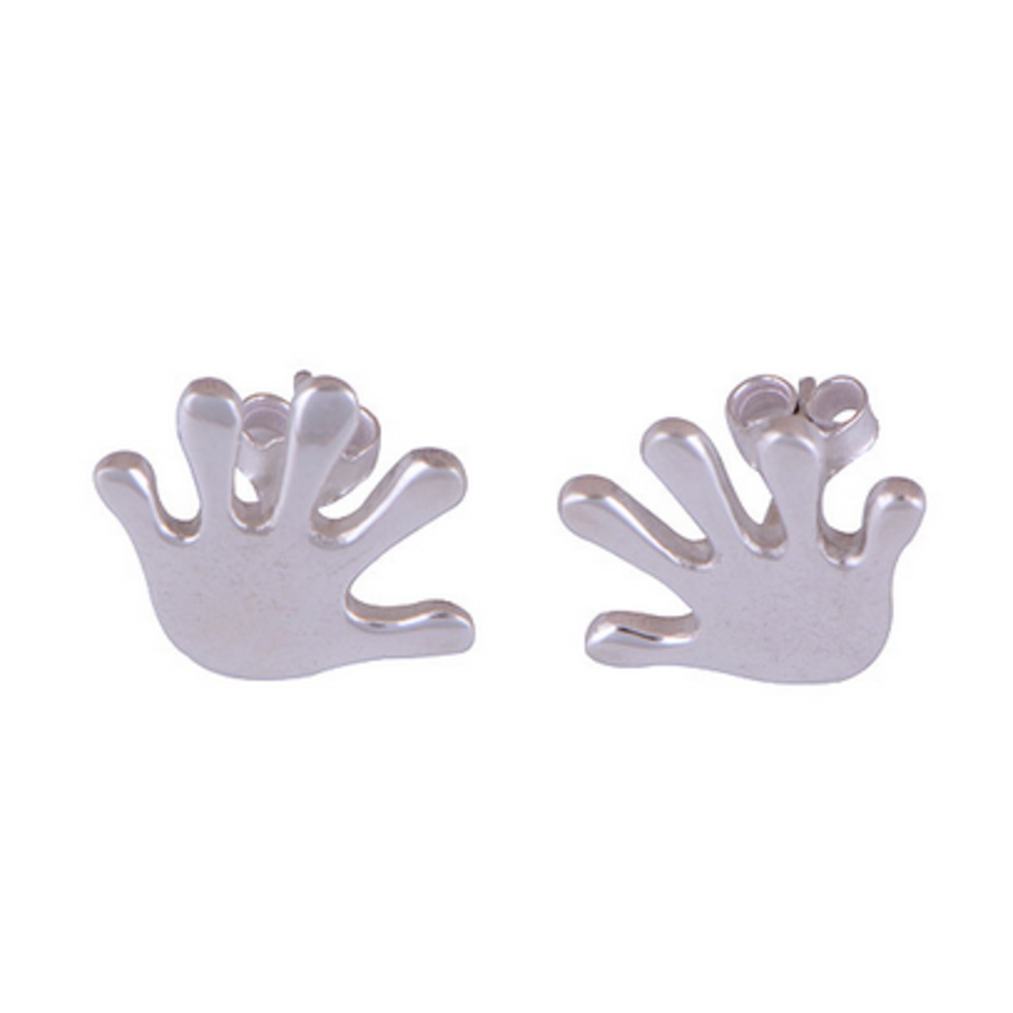 The Talk to My Hand Silver Studs