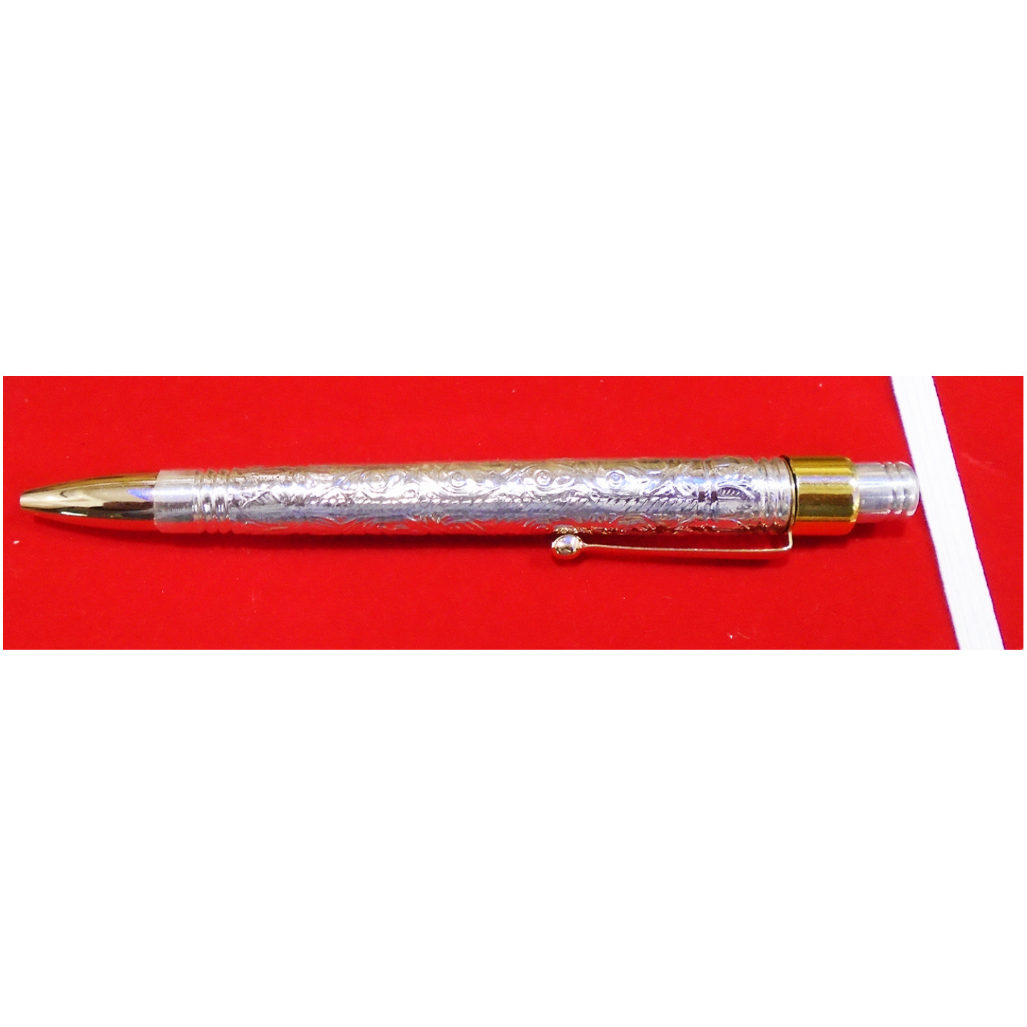 Silver Enclosed and 24Kt Gold Plated Pen
