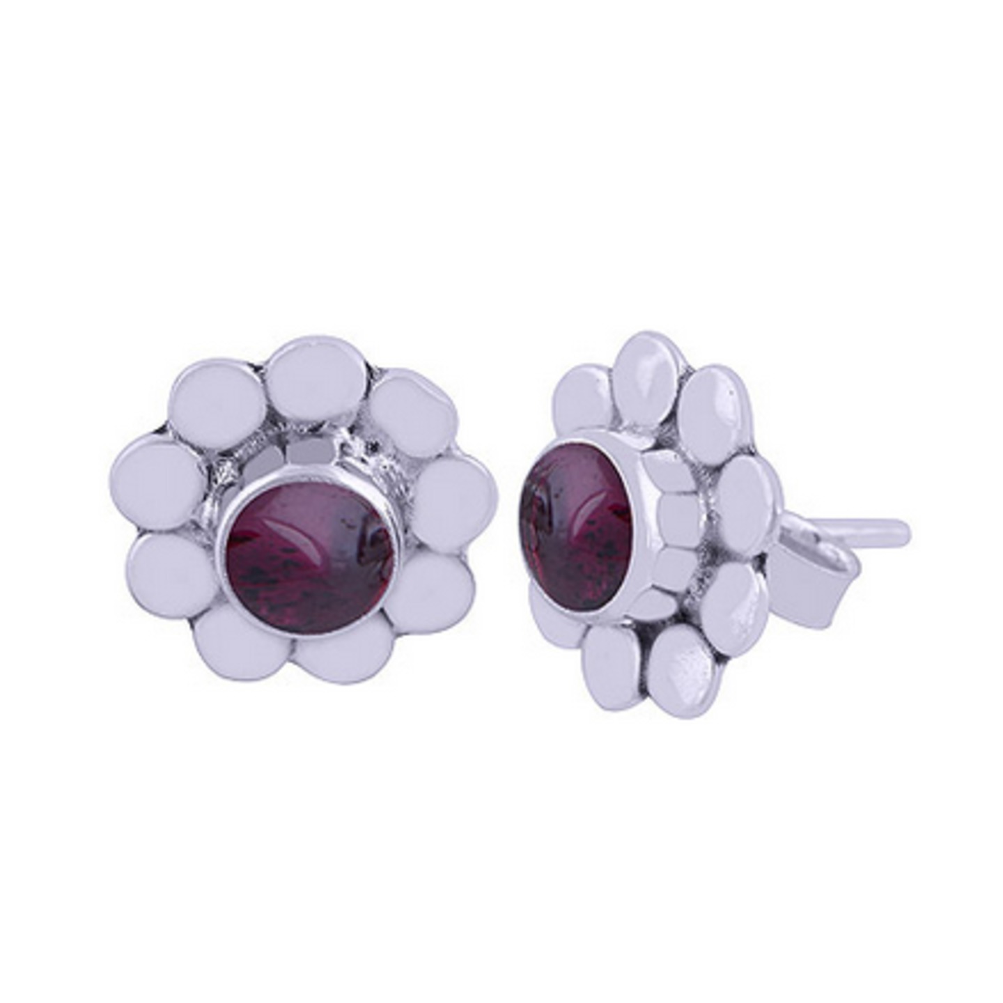 The Pompon Silver Studs