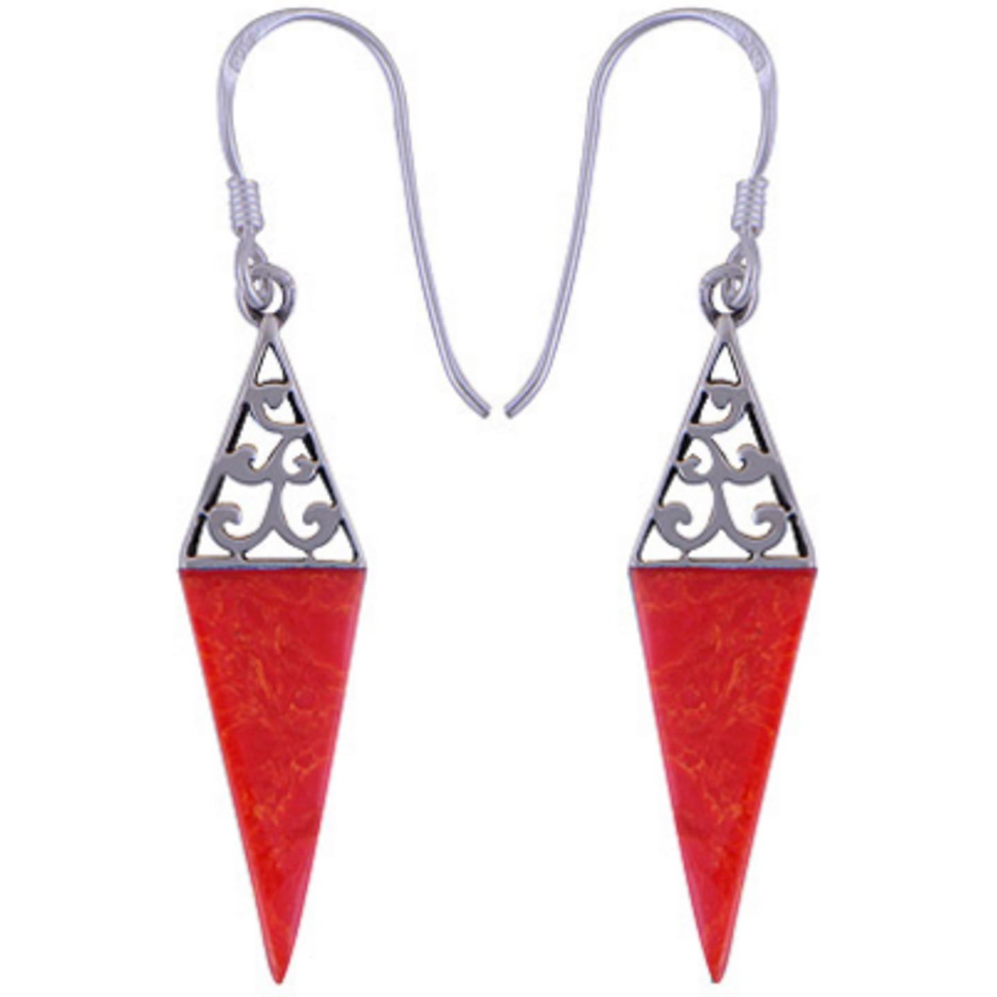The Fire Spike Silver Earring