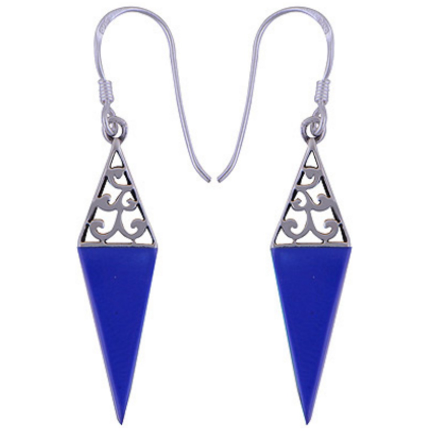 The Midnight Spike Silver Earring