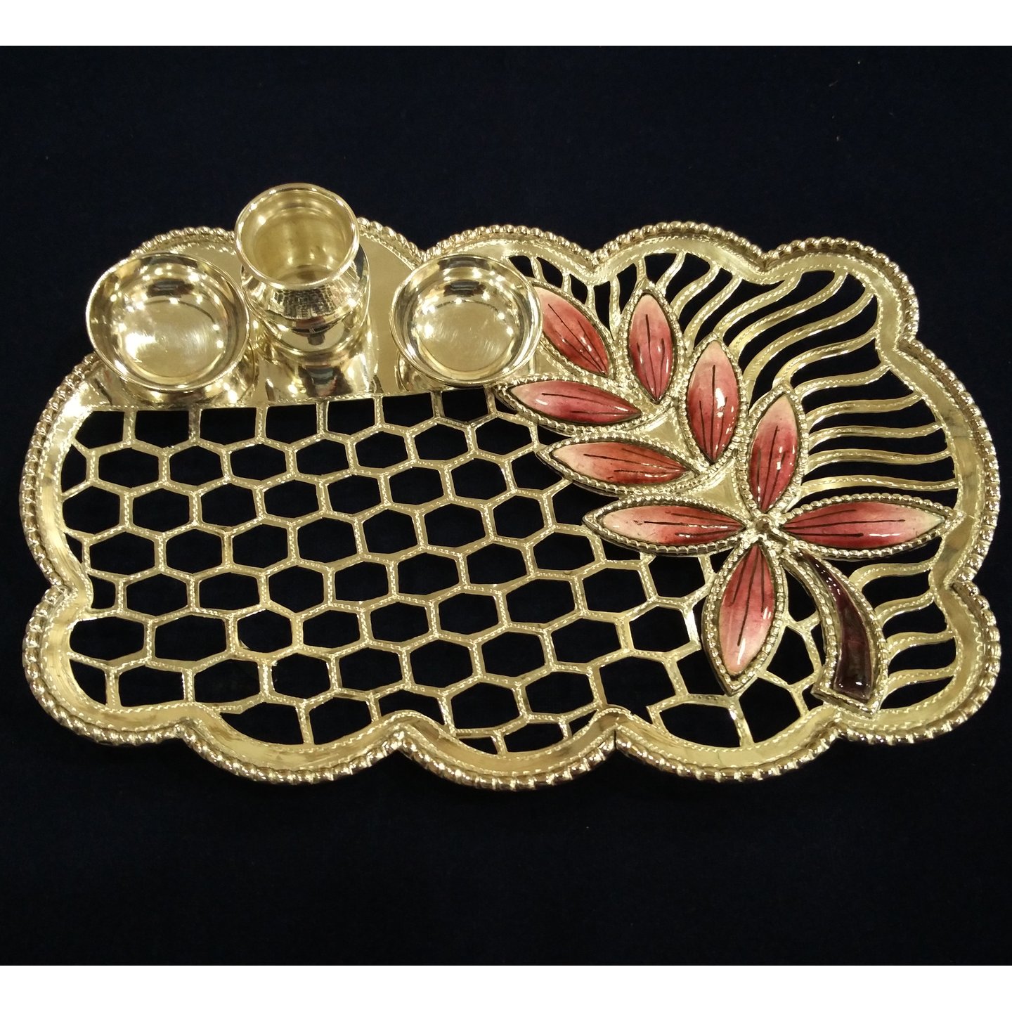 AUSPICIOUS POOJA THALI GOLD