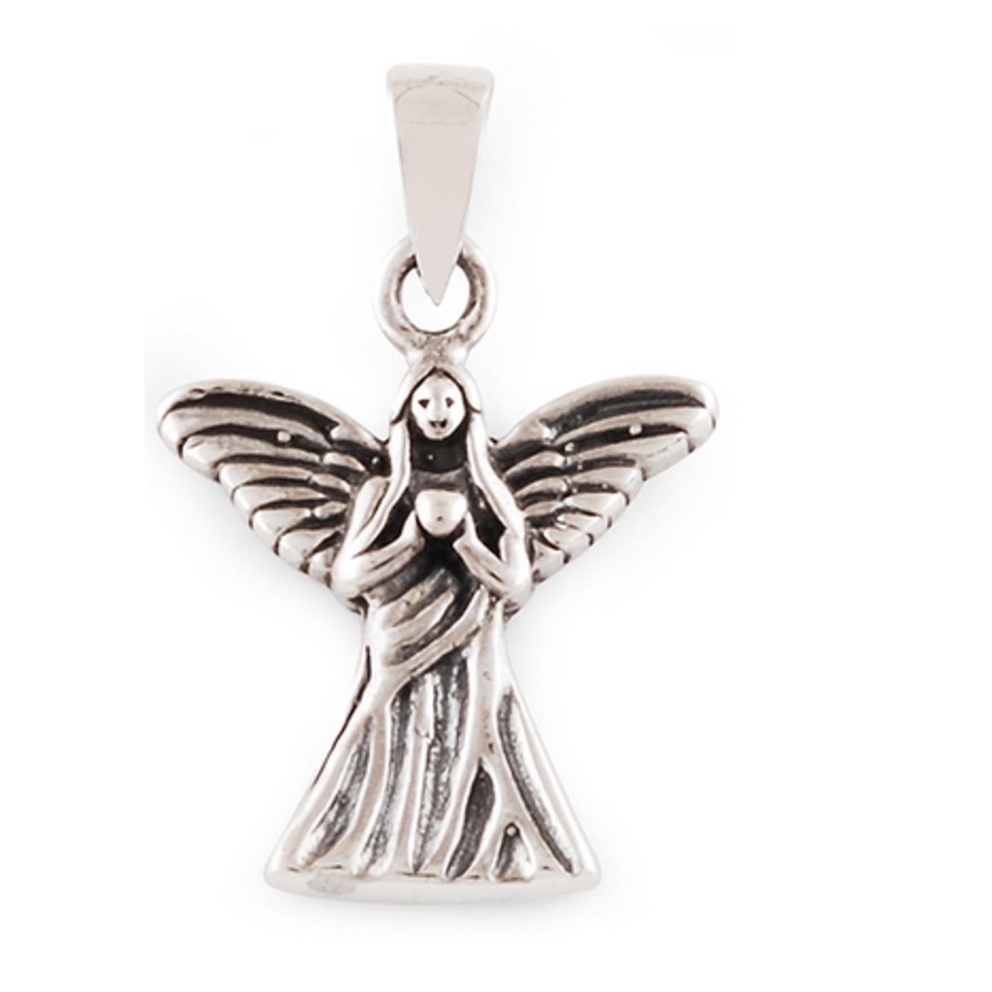 The Guarding Angel Silver Pendant