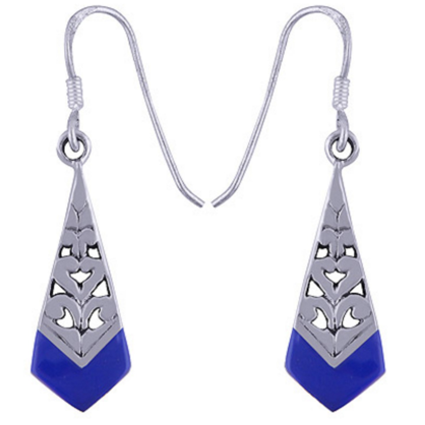 The Midnight Silver Earring