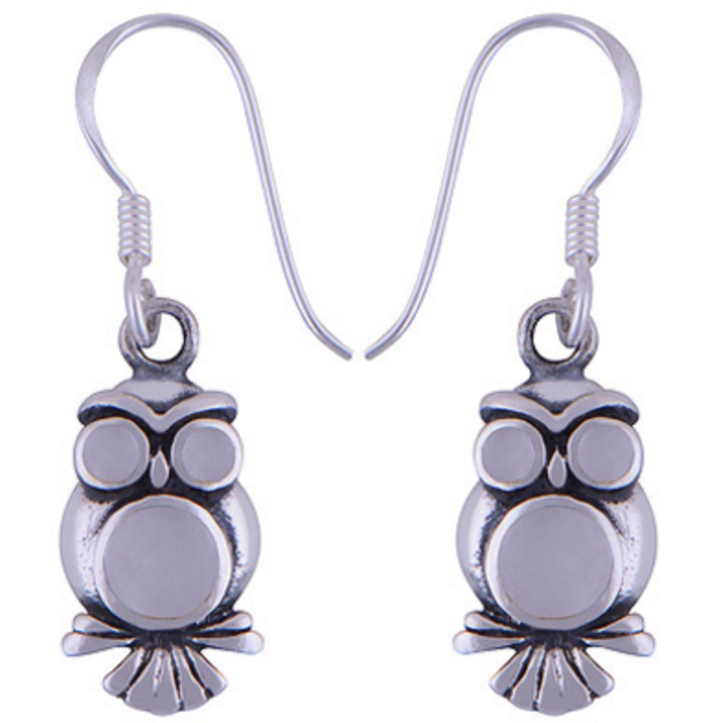 The Snow Owl Silver Earring