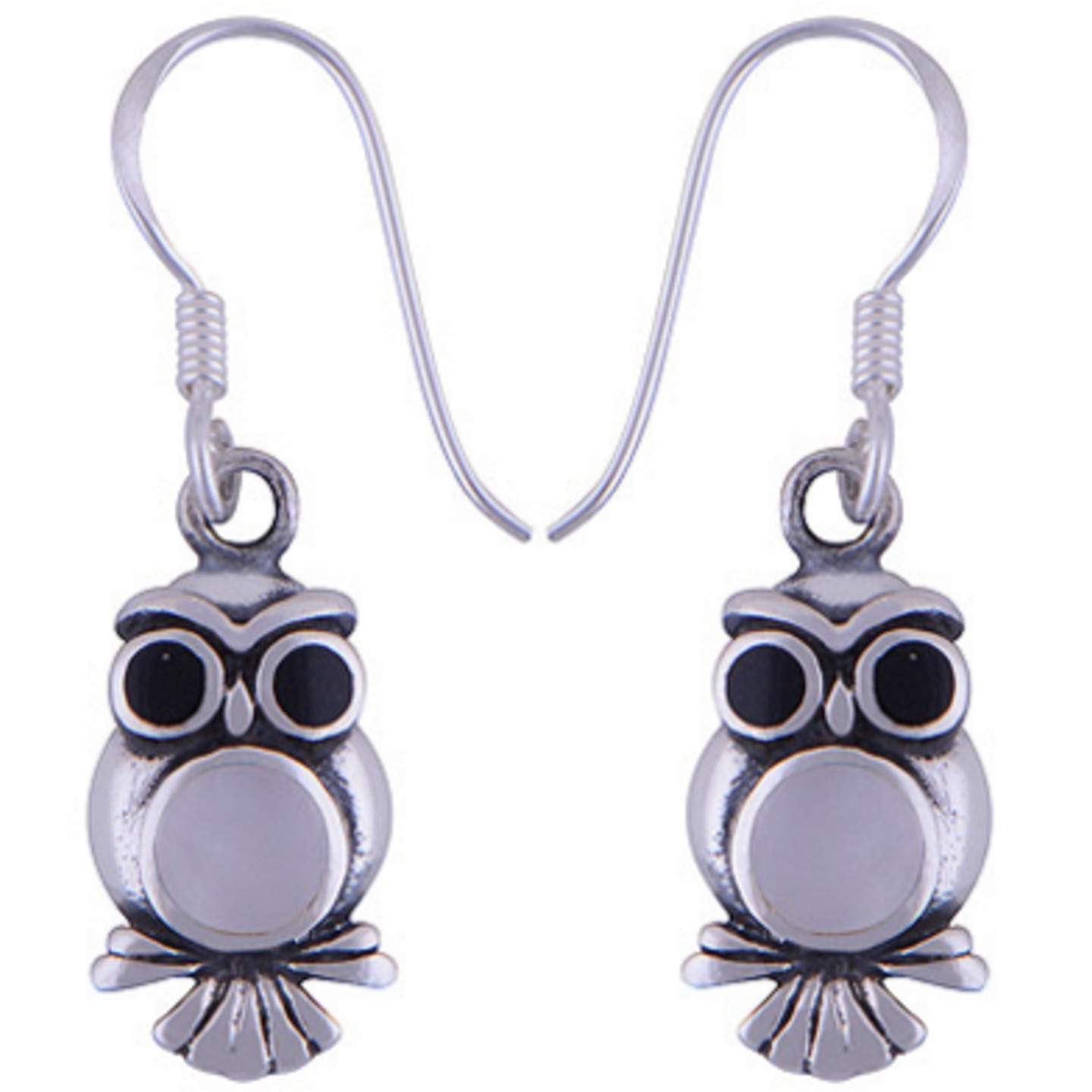 The YinYang Owl Silver Earring