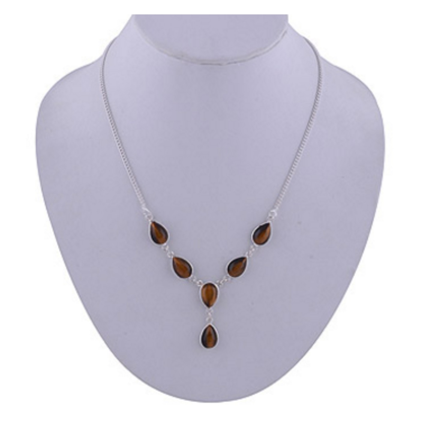 The Tiger Eye Silver Necklace