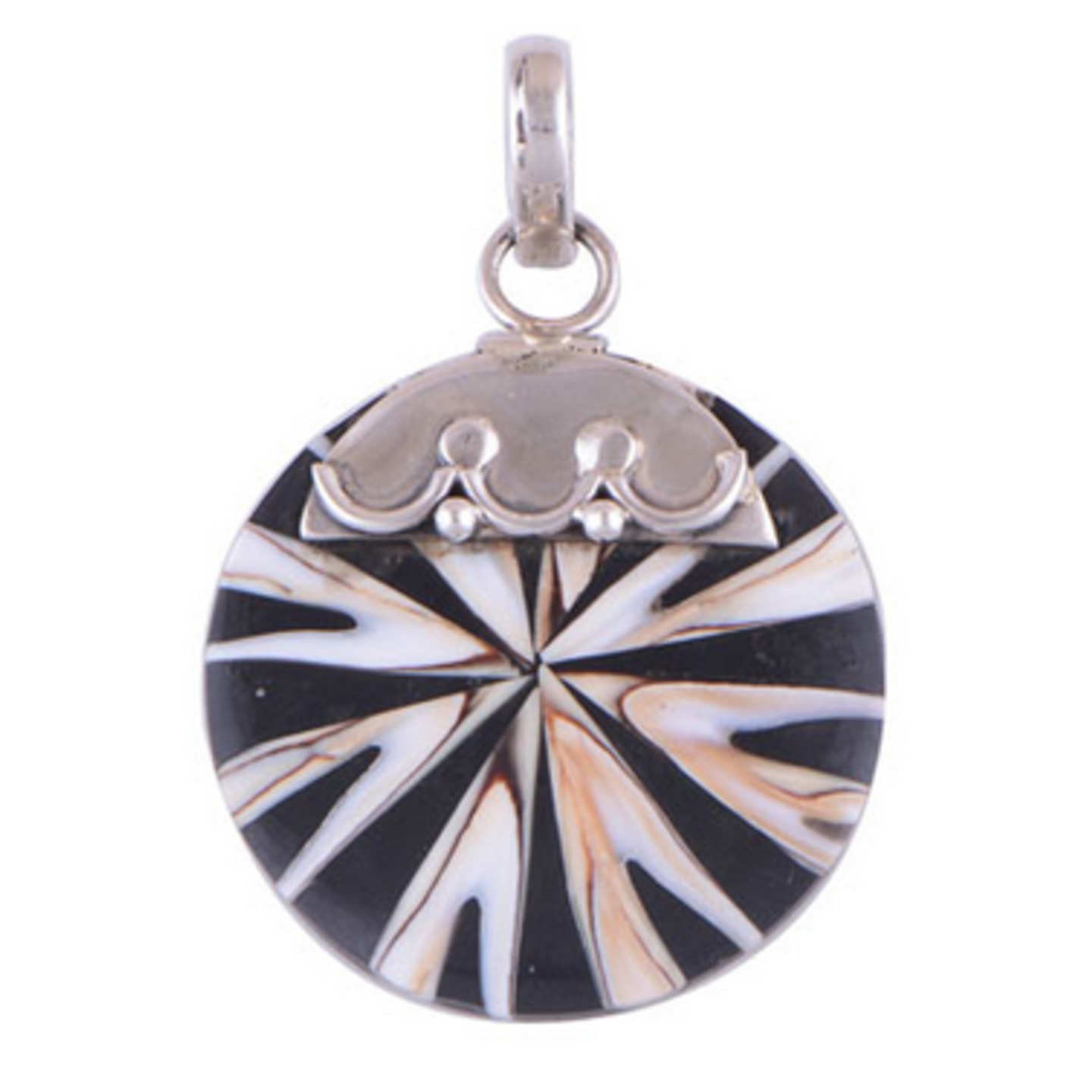 The Chakra Shell Silver Pendant