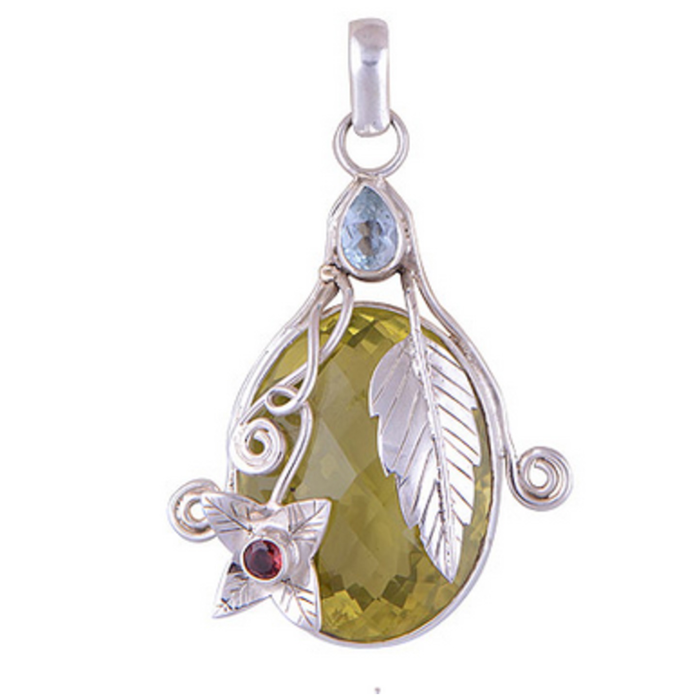 The Topaz Silver Pendant